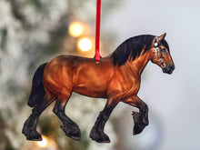 Load image into Gallery viewer, Classy Equine Bay Shire Draft Horse Christmas Ornament-Christmas-Classy Equine-Evolution Equestrian Co.
