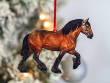 Load image into Gallery viewer, Classy Equine Bay Shire Draft Horse Christmas Ornament-Christmas-Classy Equine-Evolution Equestrian Co.
