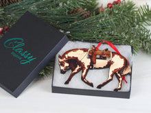 Load image into Gallery viewer, Classy Equine Chestnut Overo Western Riding Ranch Horse Christmas Ornament-Christmas-Classy Equine-Evolution Equestrian Co.
