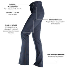 Load image into Gallery viewer, Ride Proud Compass Bootcut Tights - Medium
