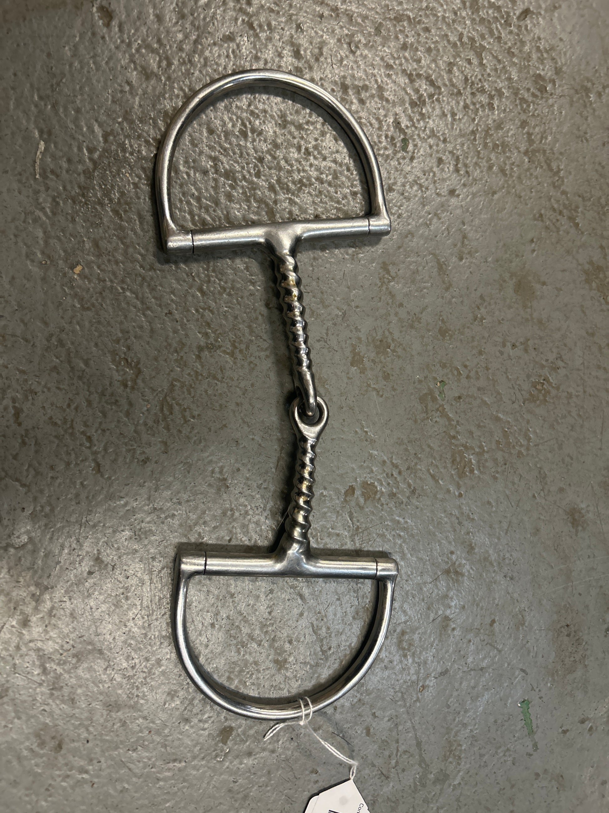 Corkscrew Dee Ring Snaffle 5-1-/4"-Bit-Consignment-Evolution Equestrian Co.