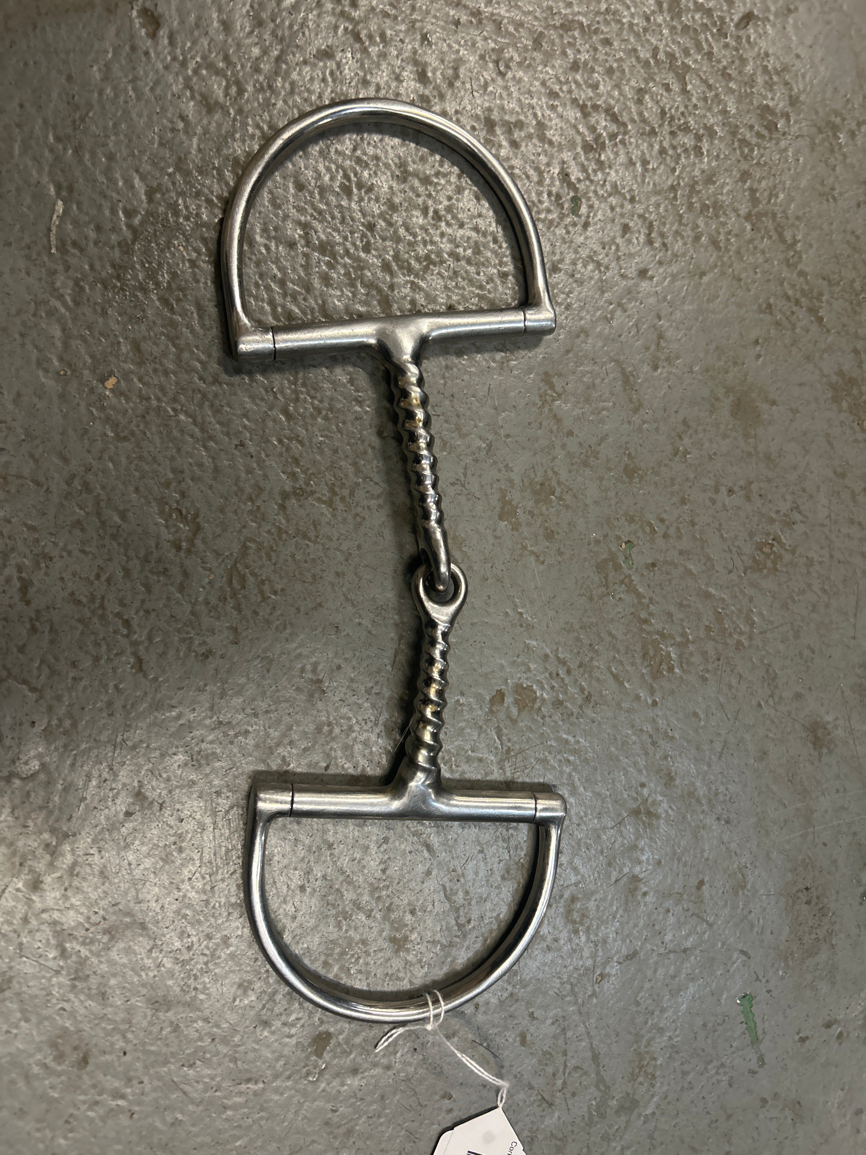 Corkscrew Dee Ring Snaffle 5-1-/4"-Bit-Consignment-Evolution Equestrian Co.