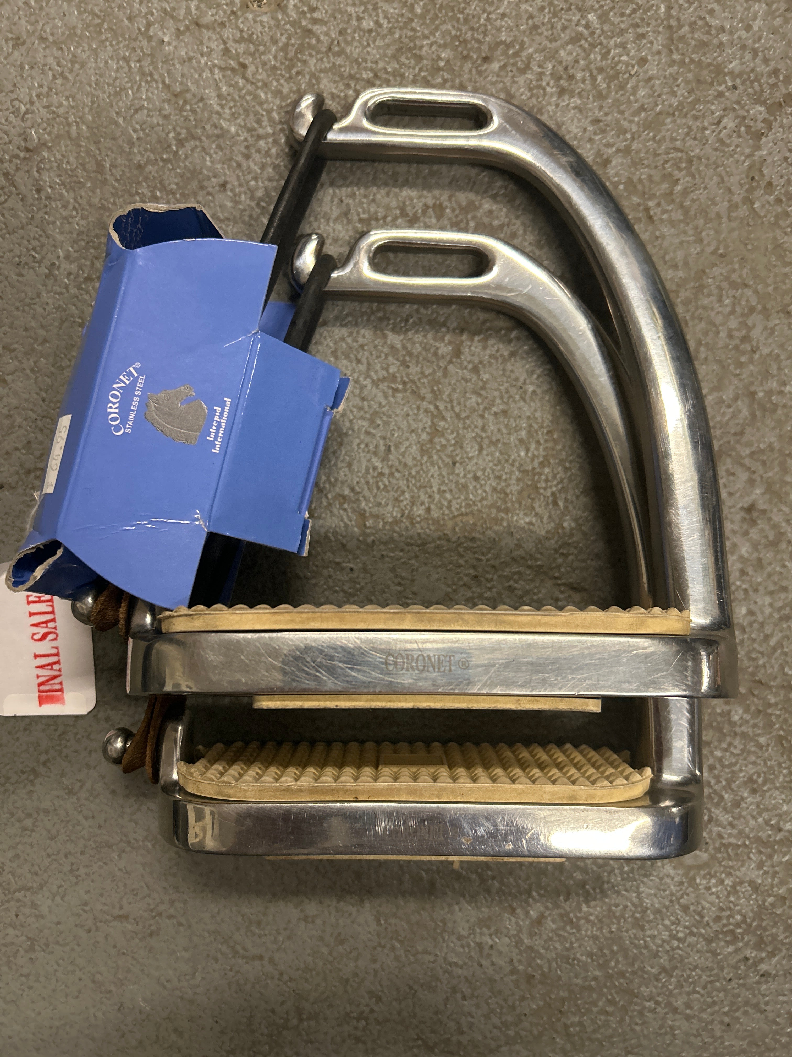 Coronet Peacock Stirrups 4-3/4"-Stirrups-Consignment-Evolution Equestrian Co.