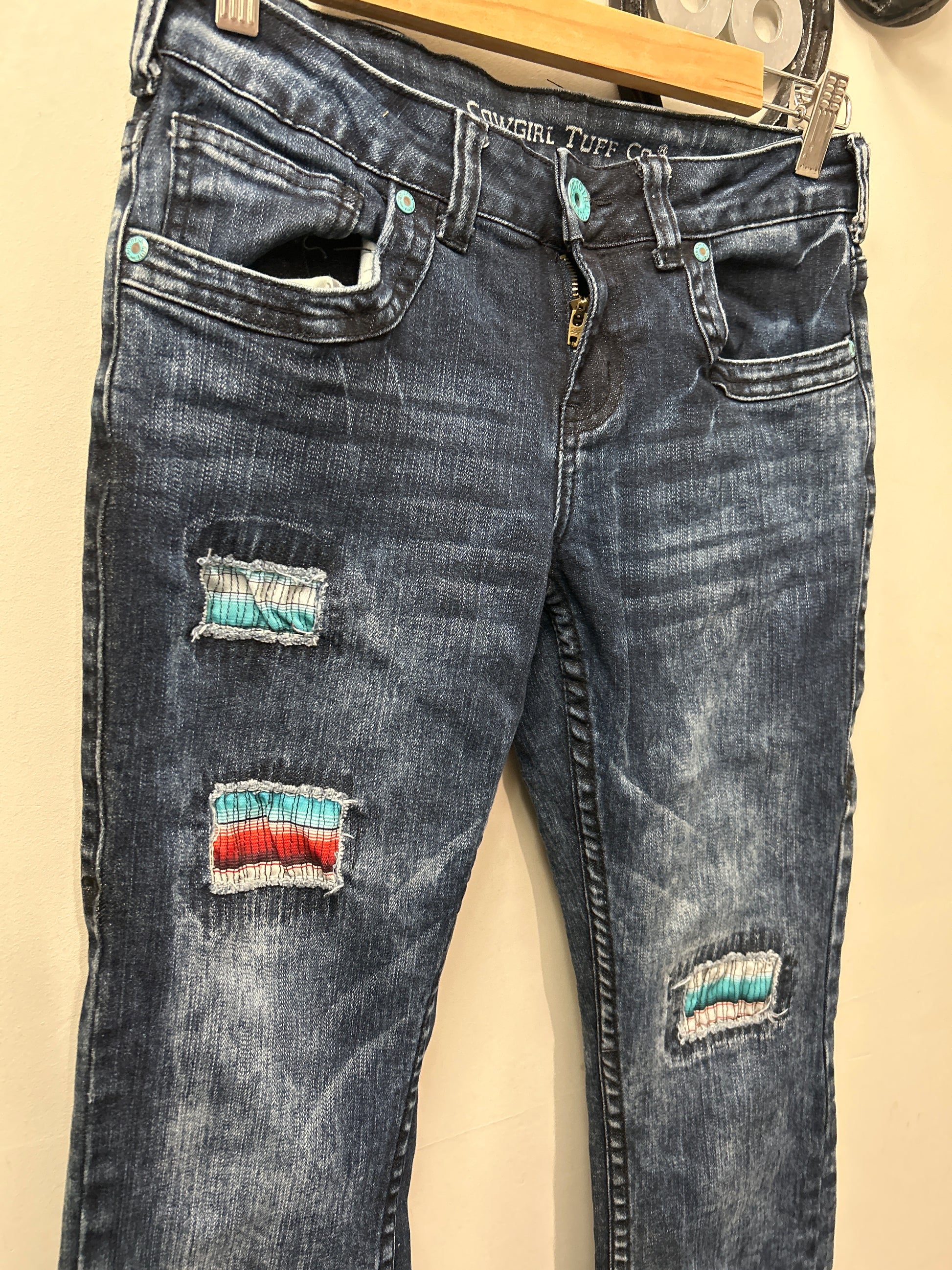 Cowgirl Tuff Western Ladies Jeans Serape Soul 27x35-Jeans-Consignment-Evolution Equestrian Co.
