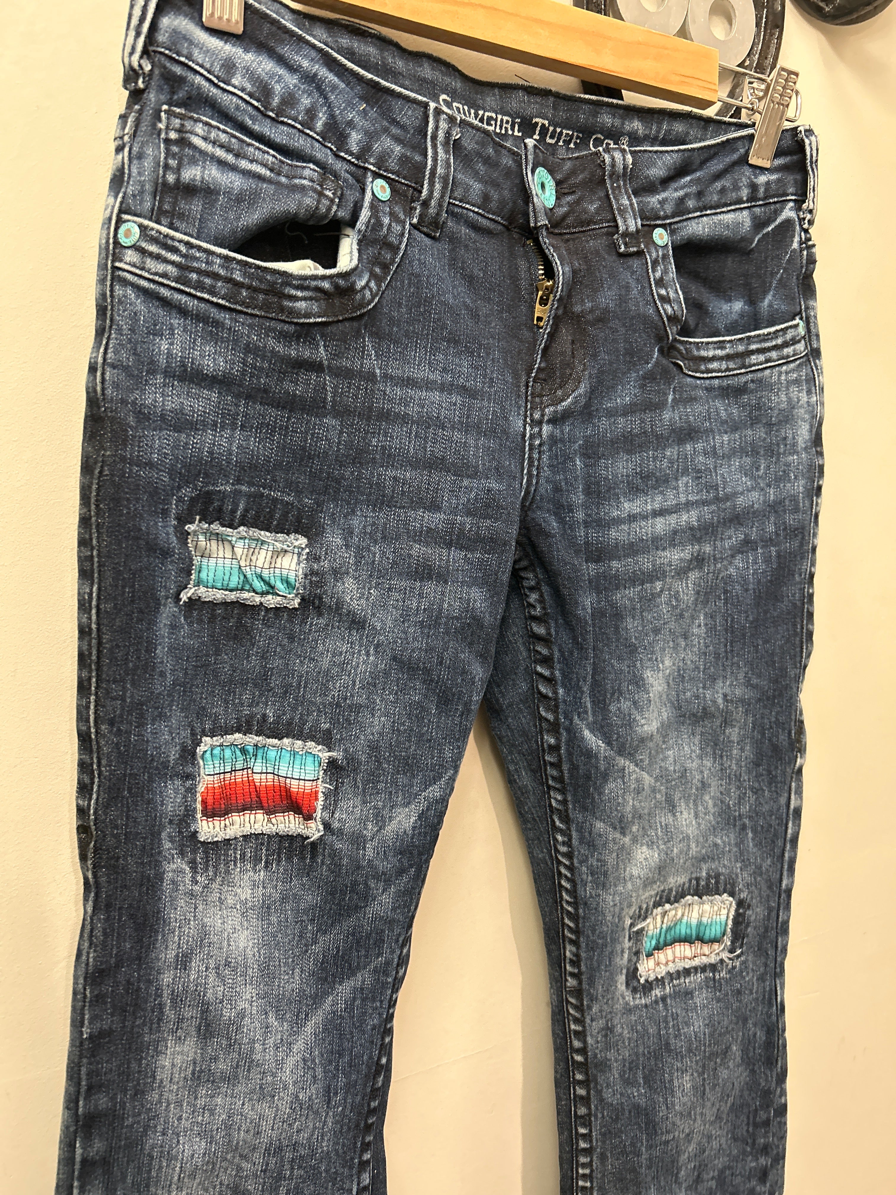 Cowgirl Tuff Western Ladies Jeans Serape Soul 27x35-Jeans-Consignment-Evolution Equestrian Co.