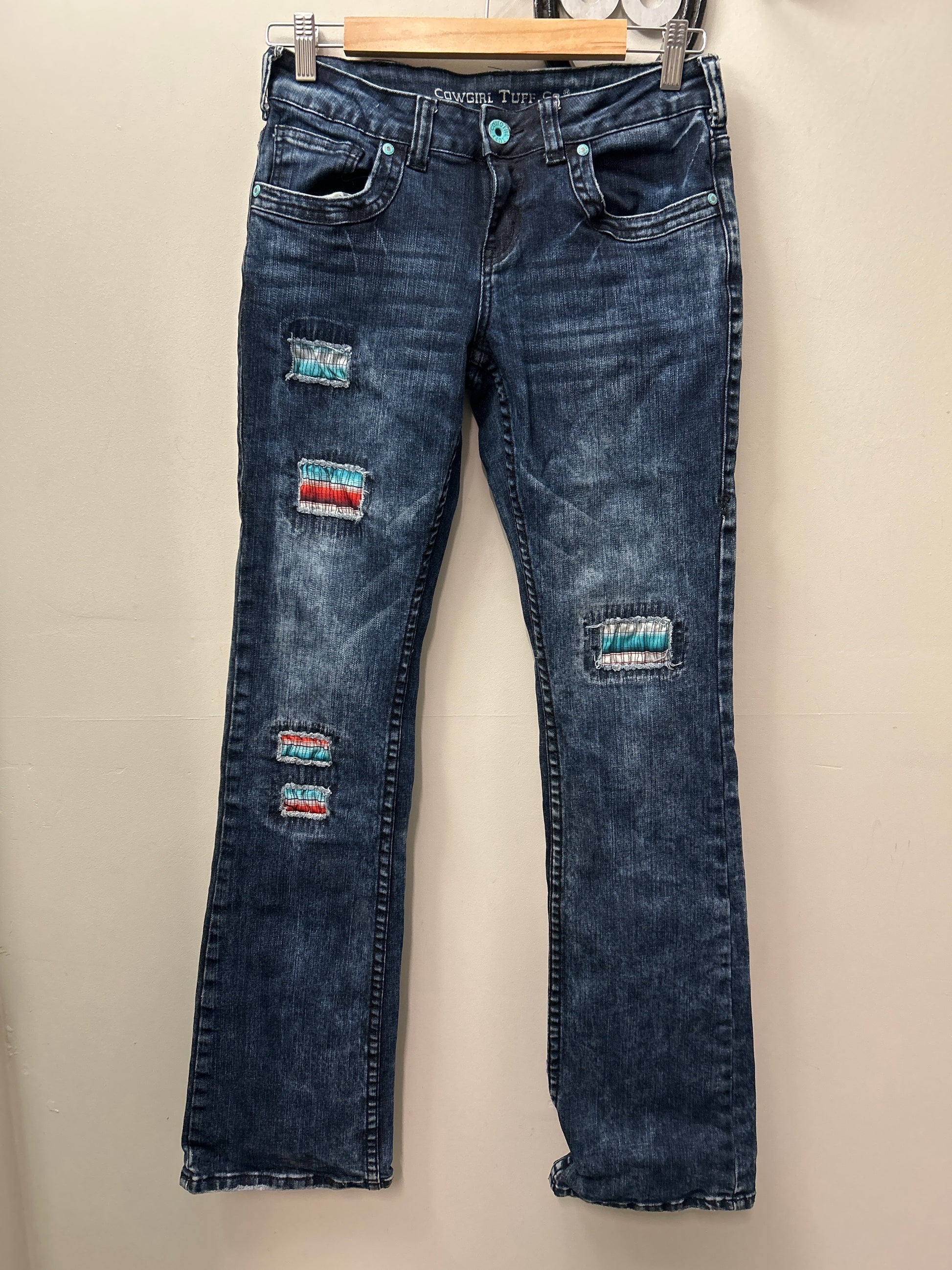 Cowgirl Tuff Western Ladies Jeans Serape Soul 27x35-Jeans-Consignment-Evolution Equestrian Co.