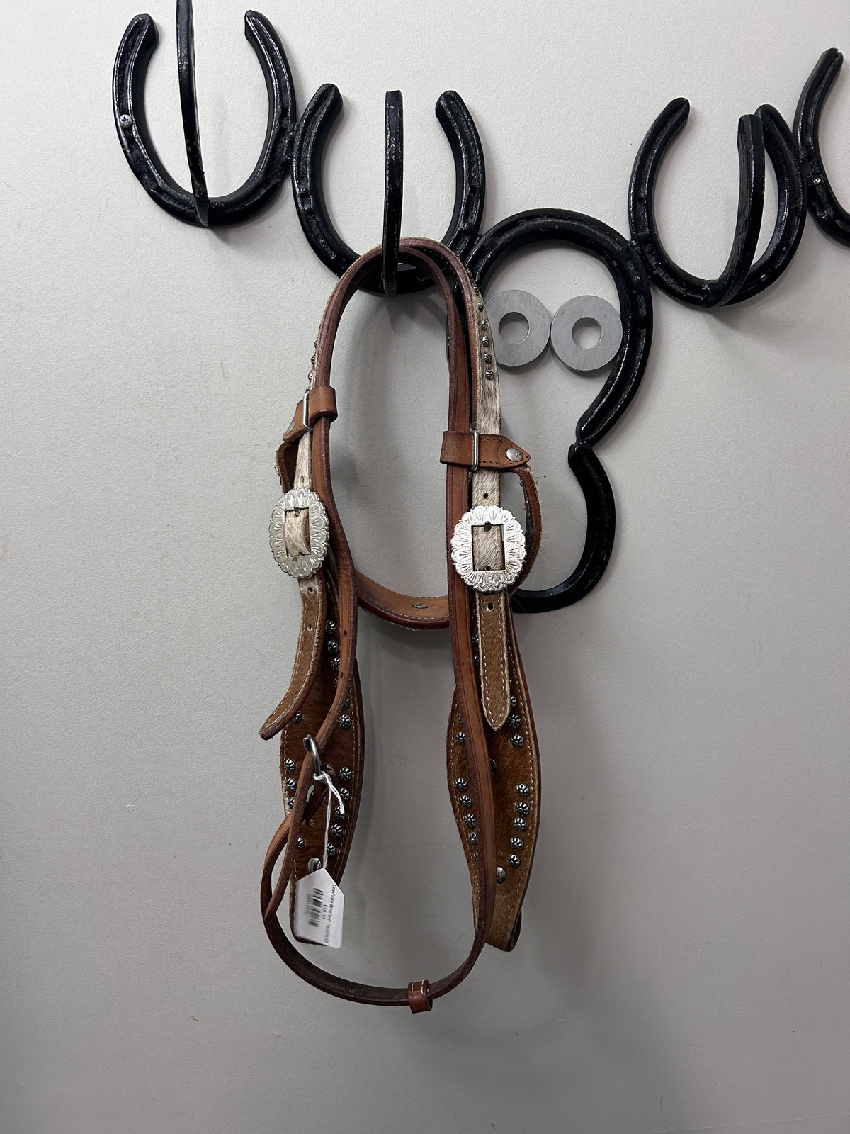 Cowhide Western Headstall-Western Headstall-Consignment-Evolution Equestrian Co.