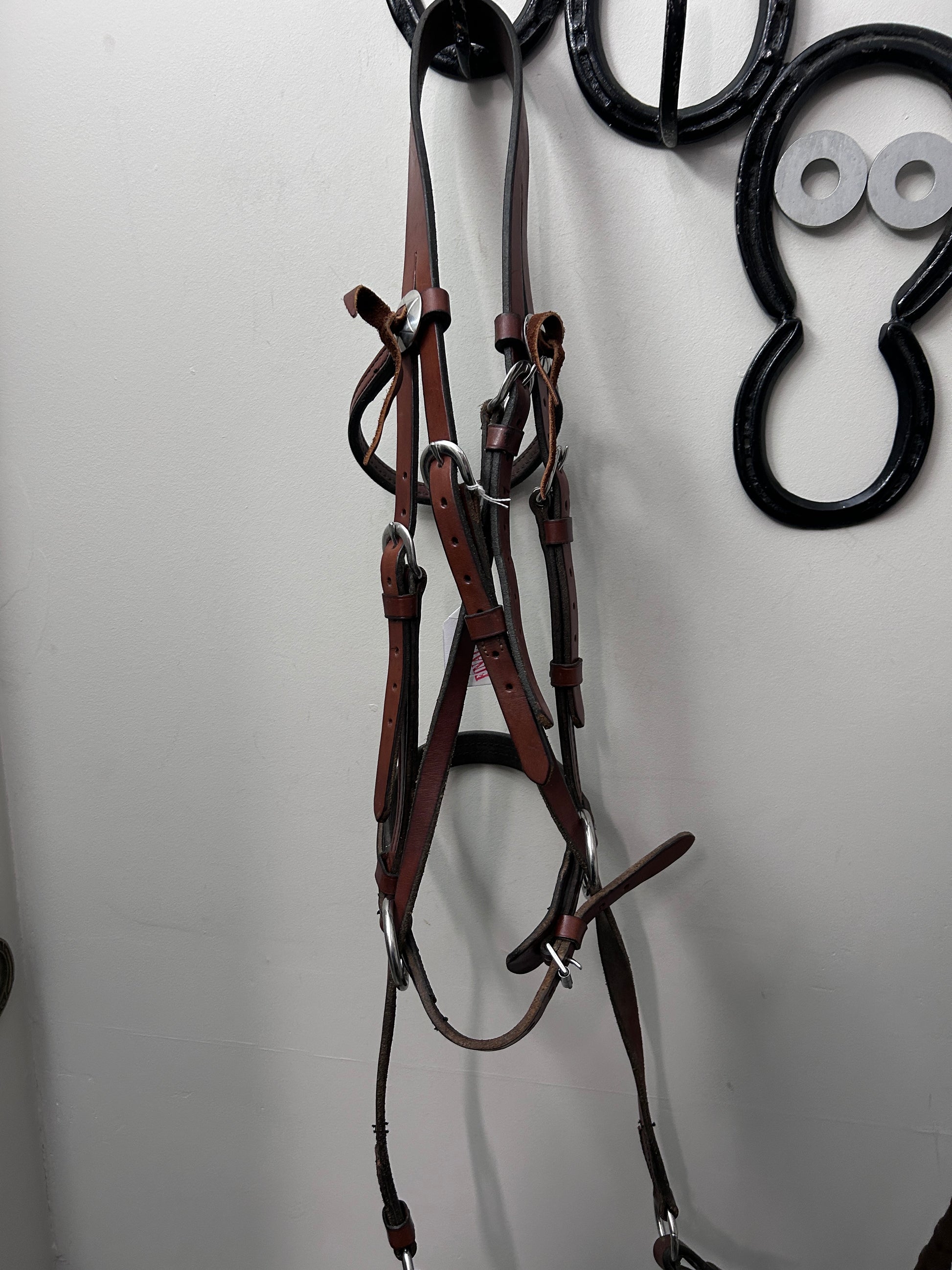 Cross Under Bitless Bridle with Conchos-Bridle-Consignment-Evolution Equestrian Co.