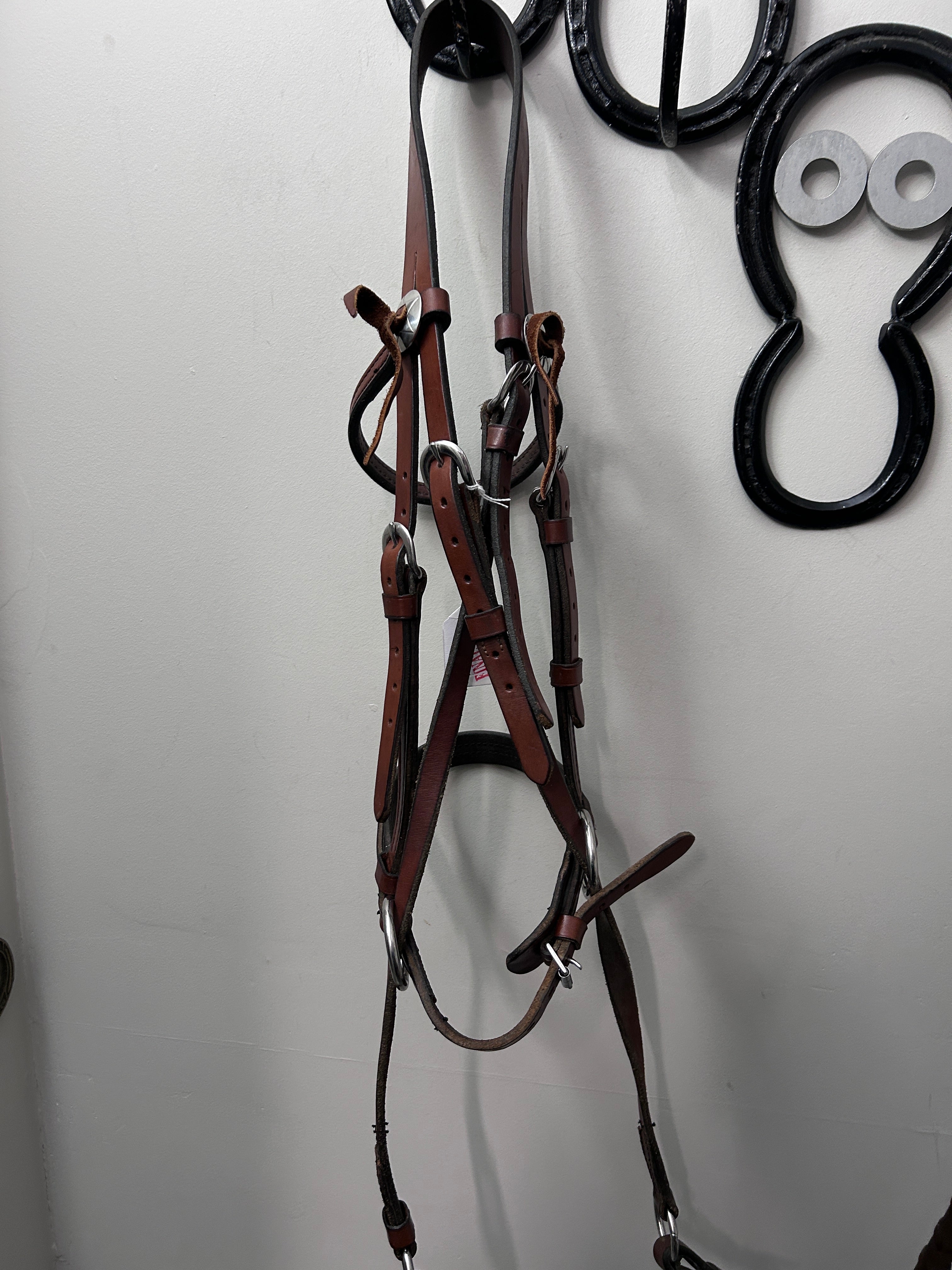 Cross Under Bitless Bridle with Conchos-Bridle-Consignment-Evolution Equestrian Co.