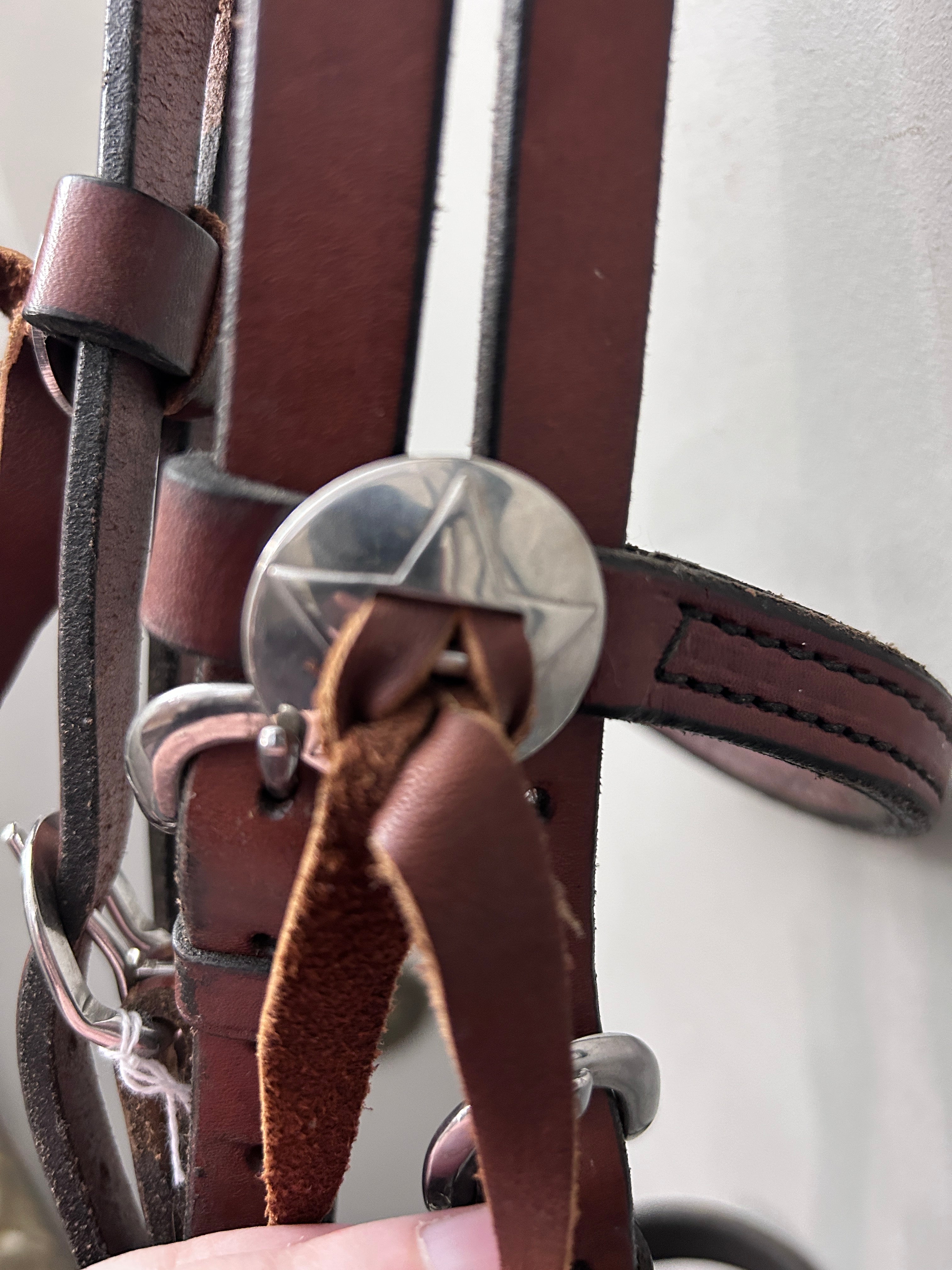 Cross Under Bitless Bridle with Conchos-Bridle-Consignment-Evolution Equestrian Co.