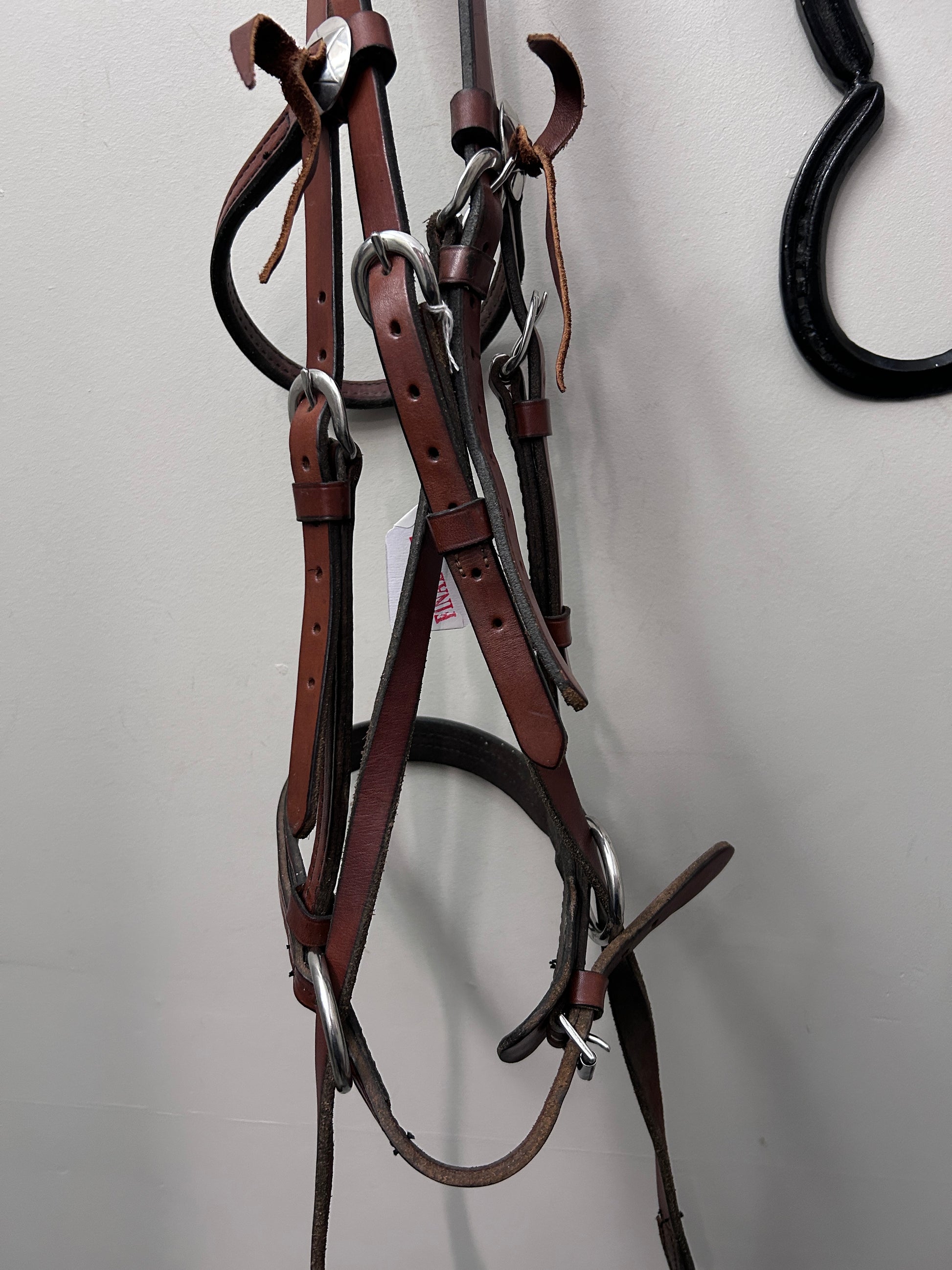 Cross Under Bitless Bridle with Conchos-Bridle-Consignment-Evolution Equestrian Co.