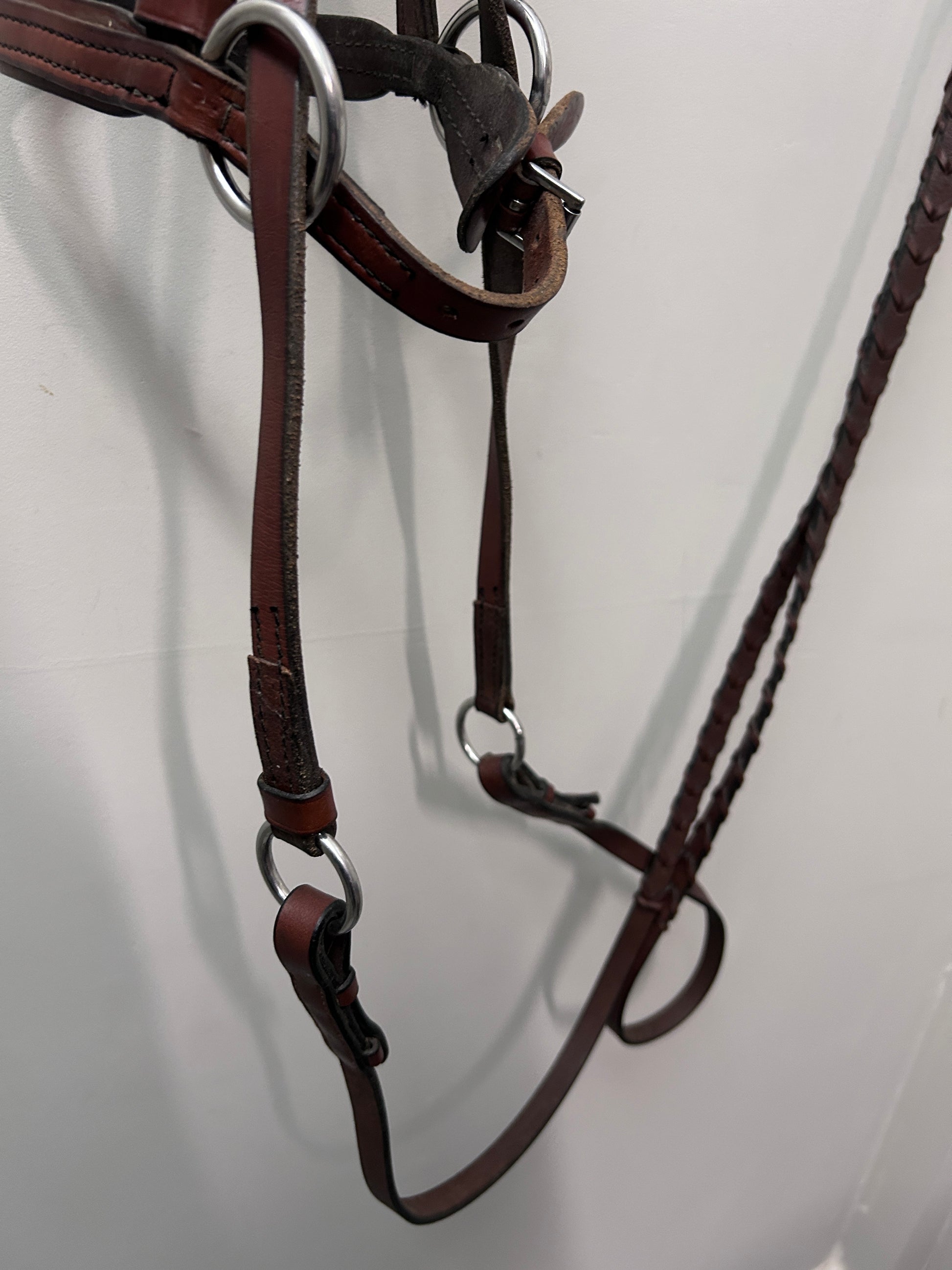 Cross Under Bitless Bridle with Conchos-Bridle-Consignment-Evolution Equestrian Co.