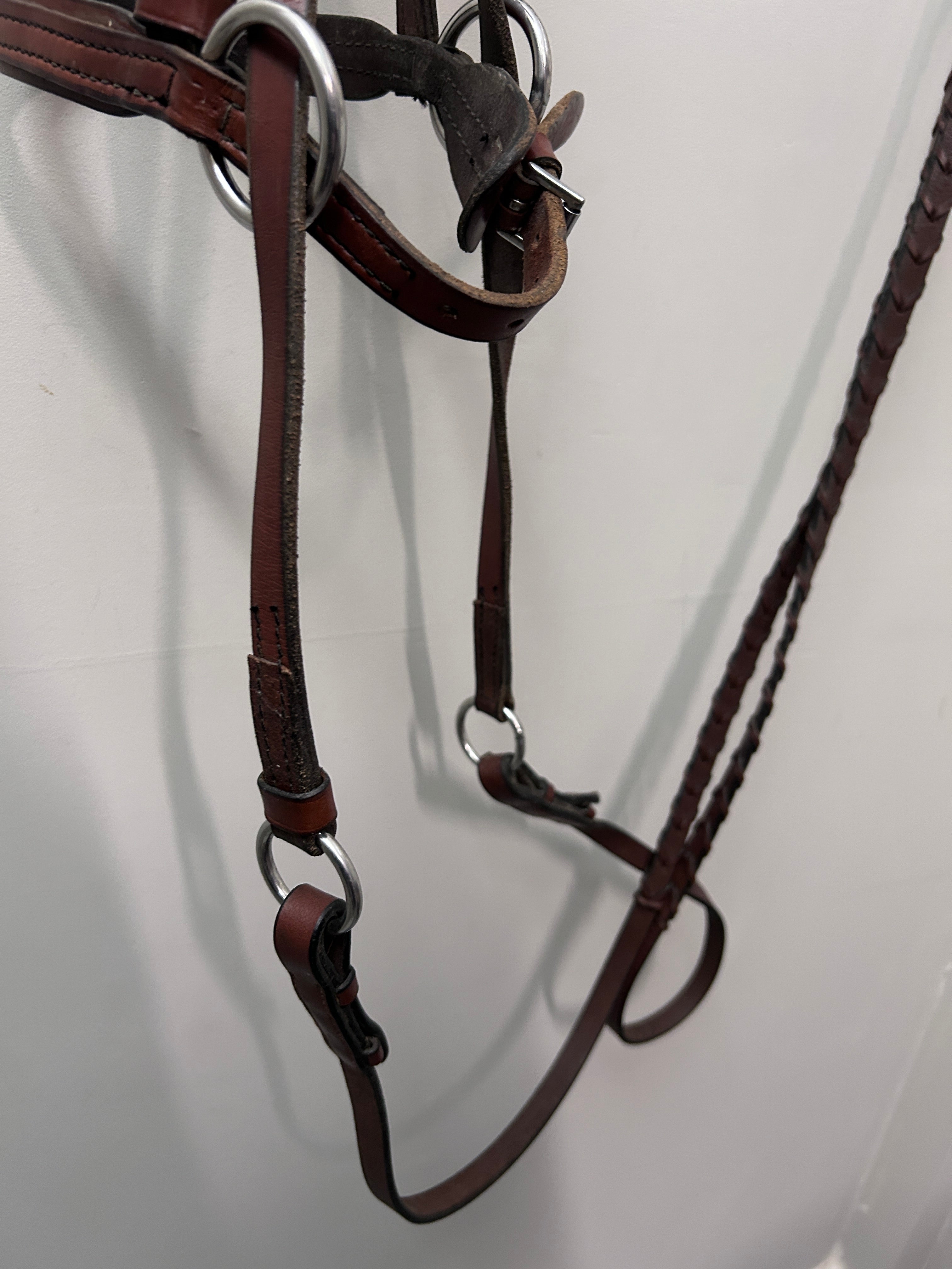 Cross Under Bitless Bridle with Conchos-Bridle-Consignment-Evolution Equestrian Co.