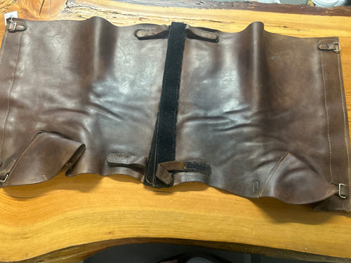 Custom Made Brown Leather Half Chaps-Half Chaps-Consignment-Evolution Equestrian Co.