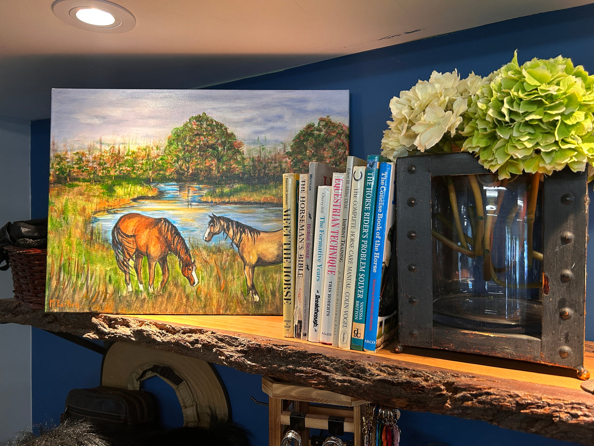Custom Painting: Watchful-Art-Consignment-Evolution Equestrian Co.