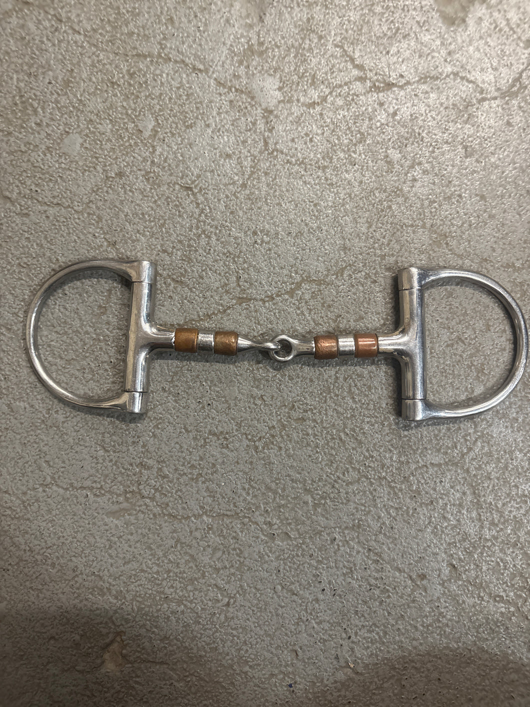D Ring Copper Roller Snaffle 4-3/4