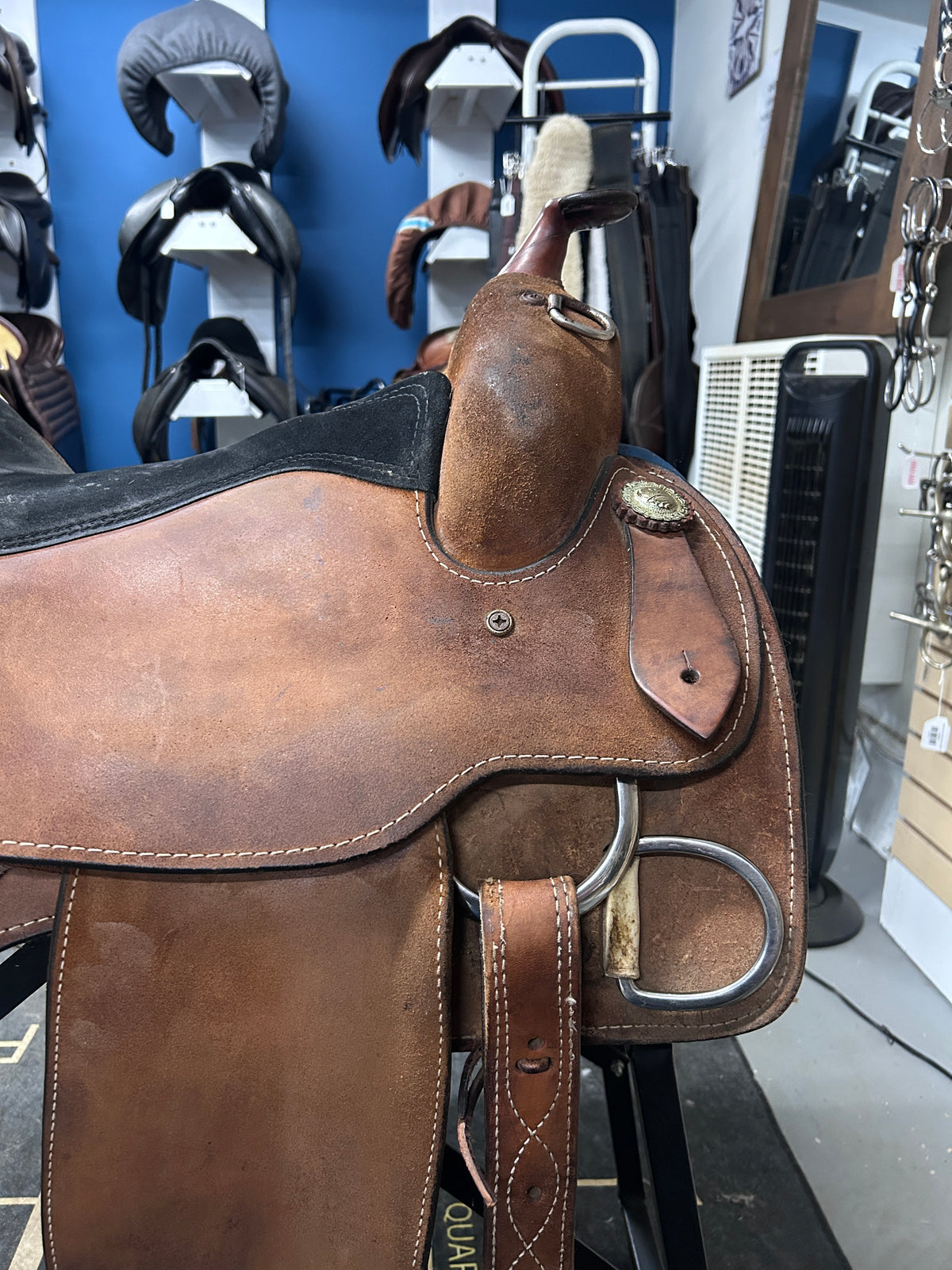 16" Rough-Out Western Training Saddle