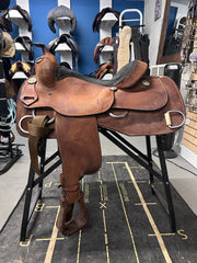 16" Rough-Out Western Training Saddle