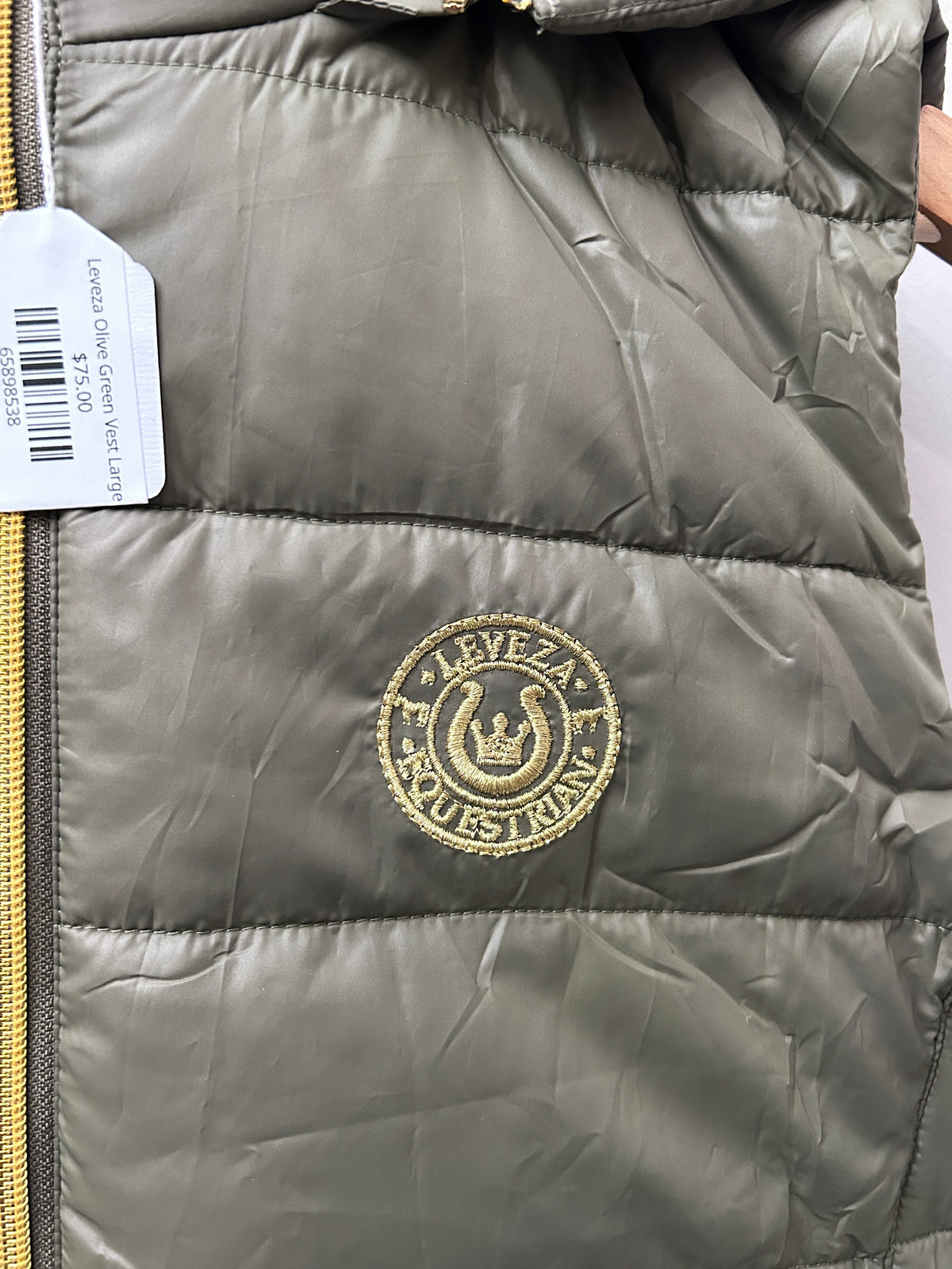Leveza Olive Green Vest Large