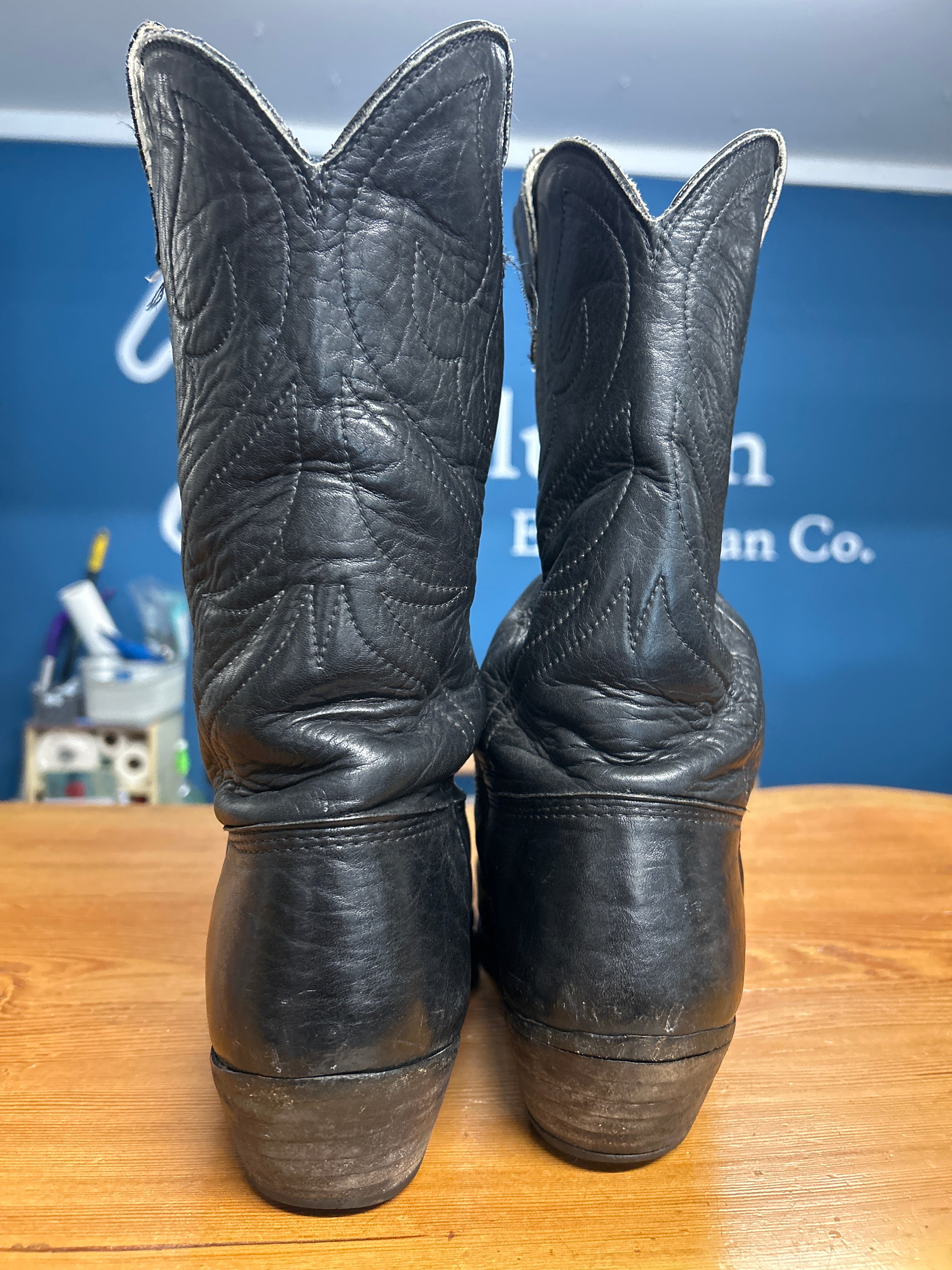 Stewart Boot Company Men's Black Cowboy Boots 10