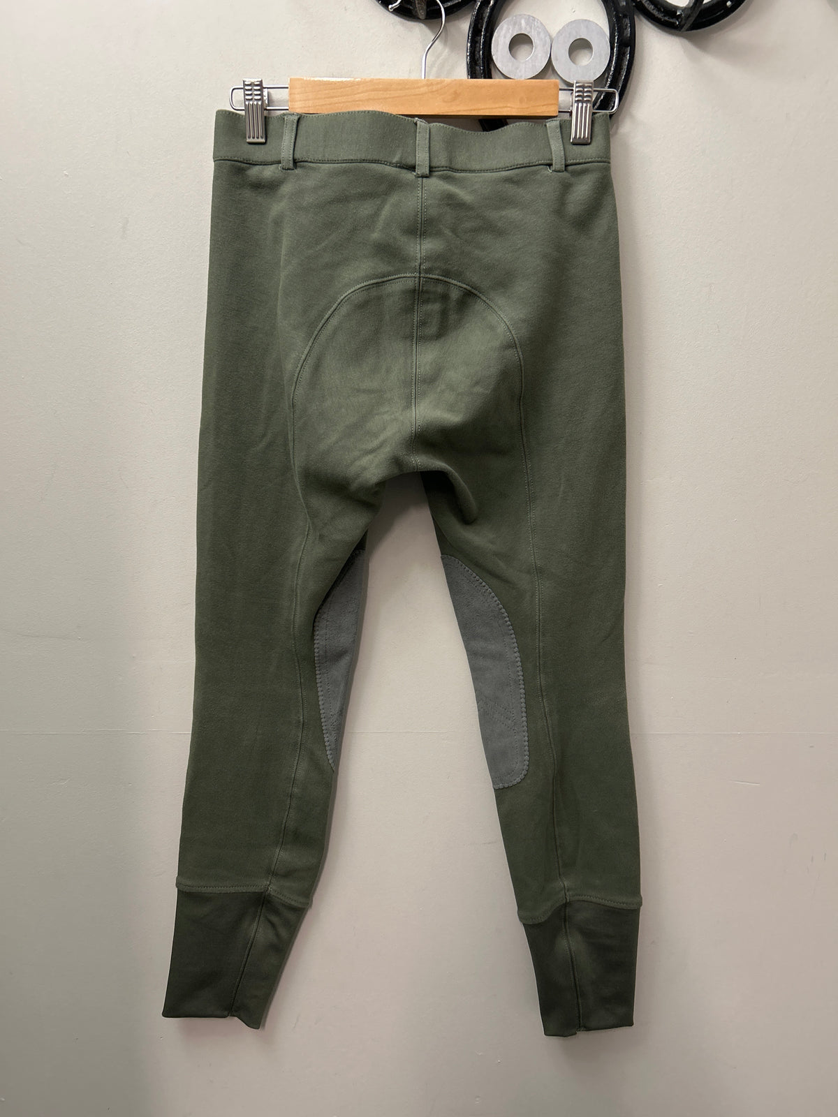 Elation Red Label Cotton Knee Patch Breeches Green 28