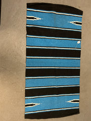 Black and Blue Western Saddle Blanket
