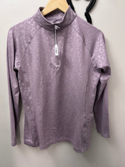 Shires Aubrion Revive Long Sleeve Base Layer Mauve Large