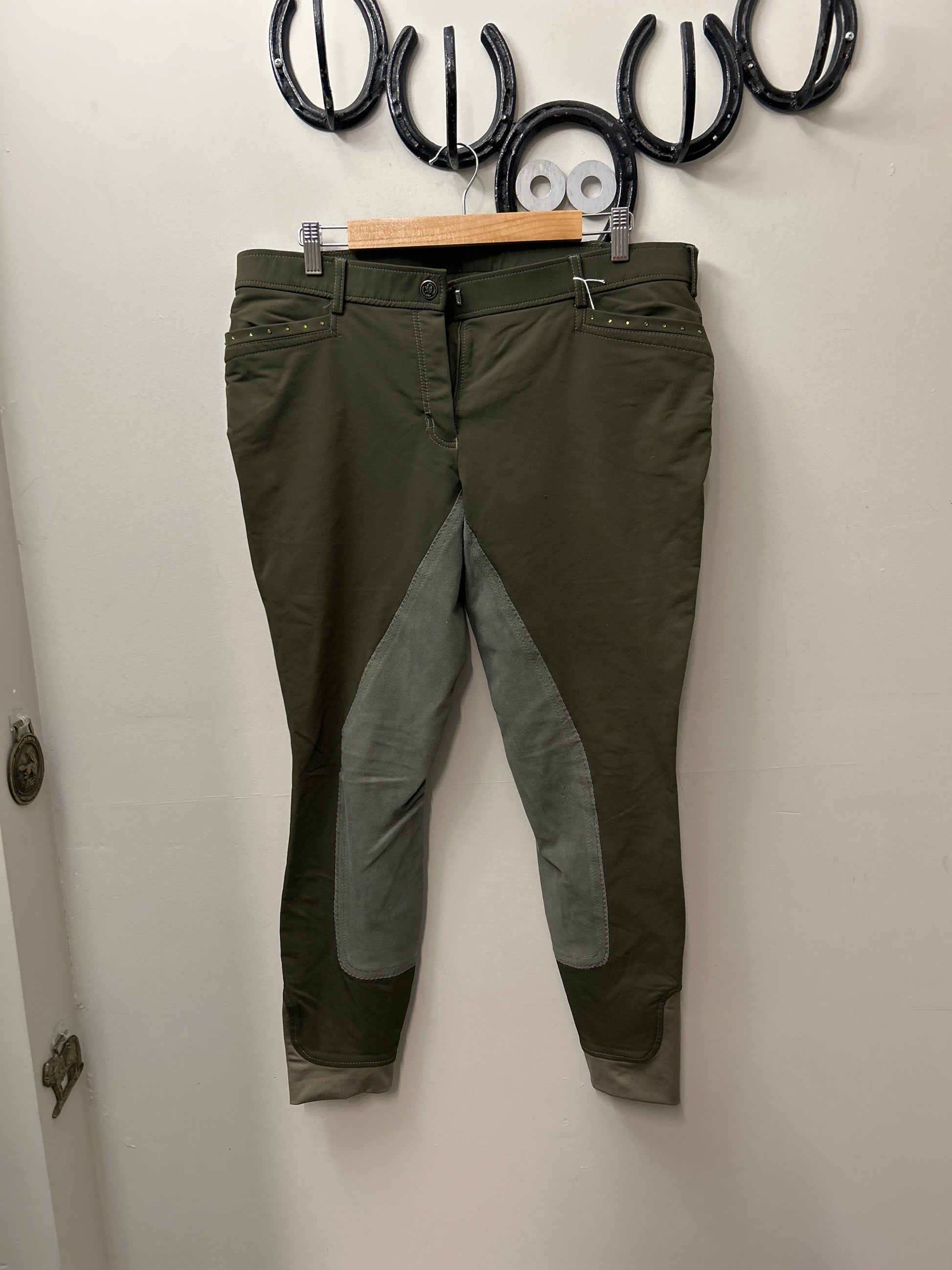 HKM Lauria Garrelli Full Seat Breeches 34-Breeches-Consignment-Evolution Equestrian Co.