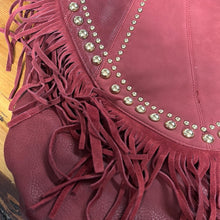 Load image into Gallery viewer, Red Fringe Western Purse
