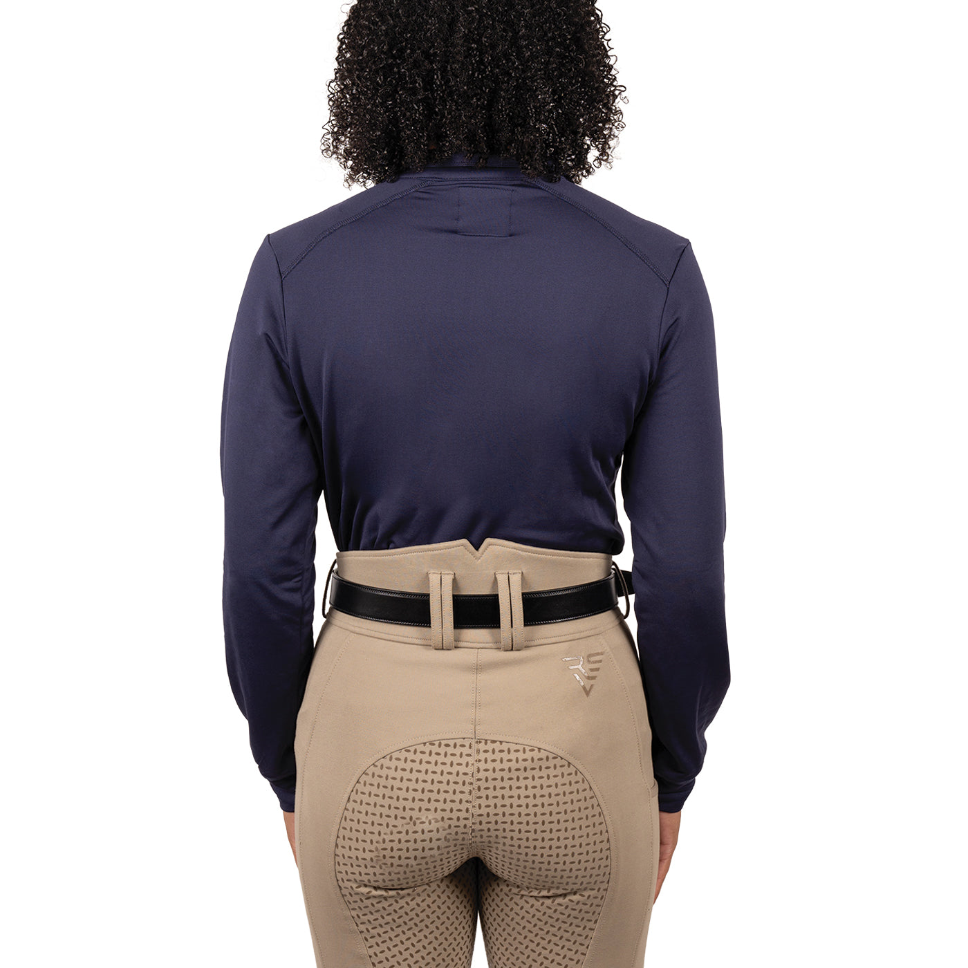 TemTeq Navy Winter Riding Shirt Large-Vest-Consignment-Evolution Equestrian Co.