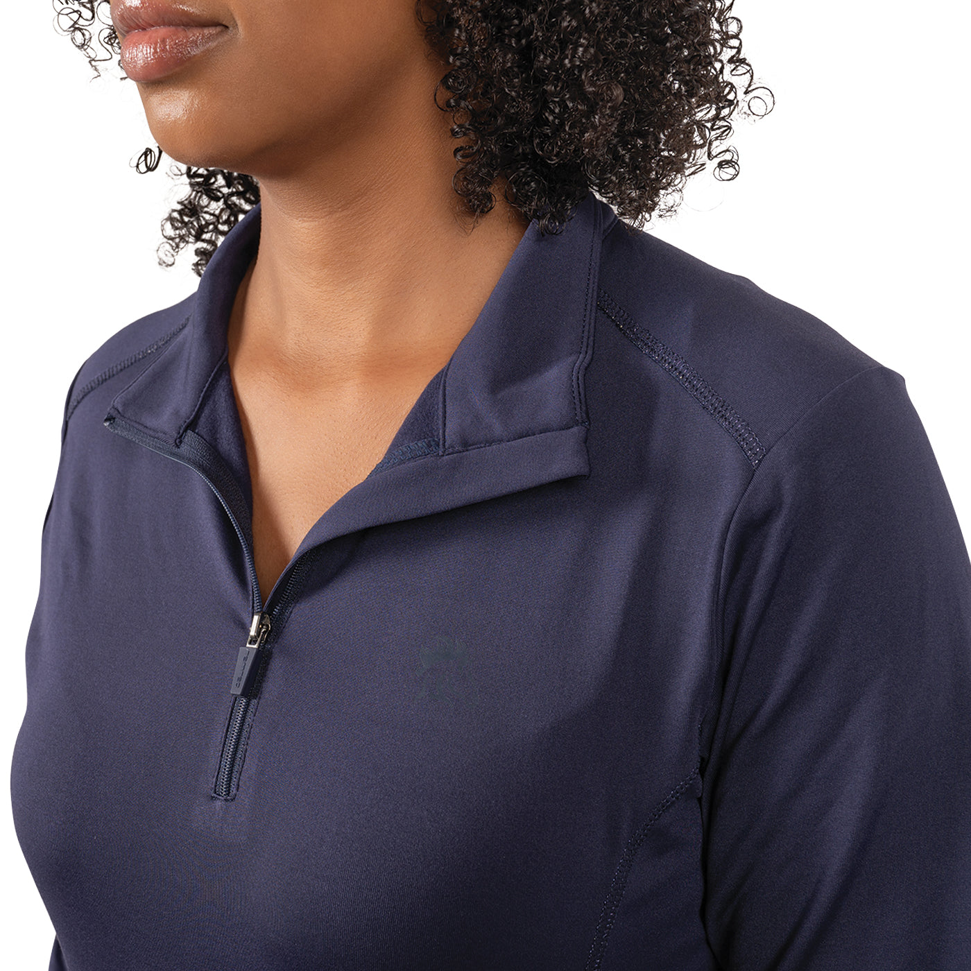 TemTeq Navy Winter Riding Shirt Large-Vest-Consignment-Evolution Equestrian Co.