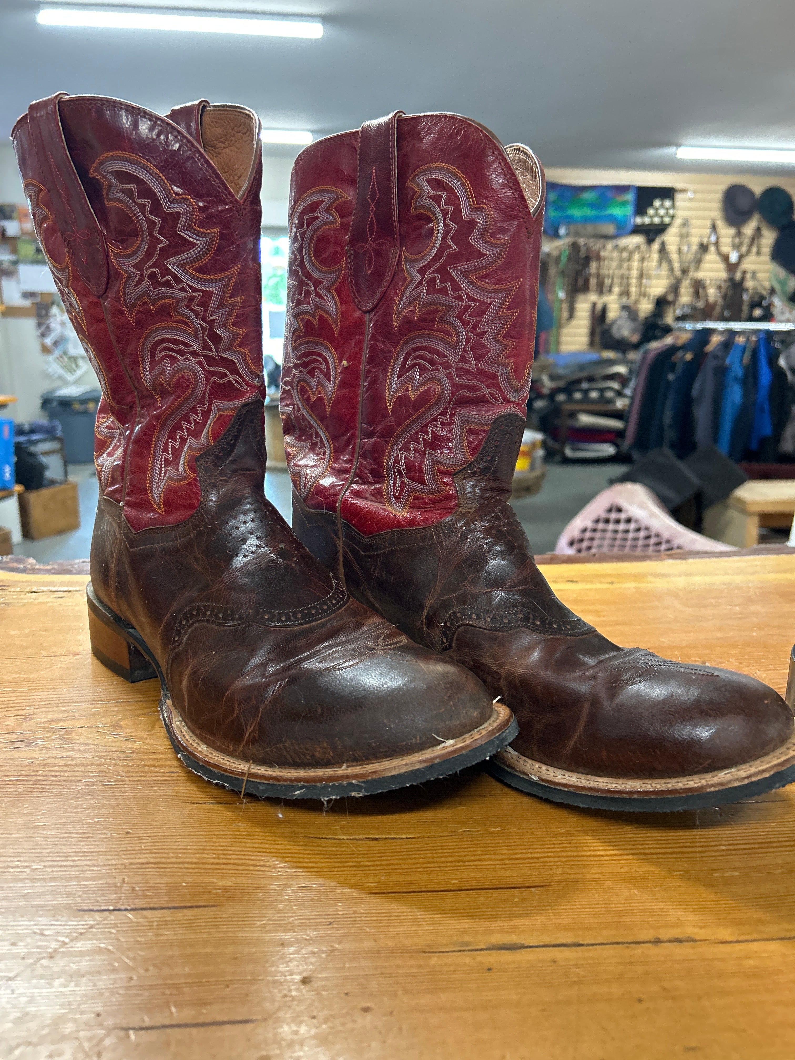 Dan Post Mens Cowboy Boot Size 11-Cowboy Boots-Consignment-Evolution Equestrian Co.