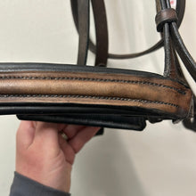 Load image into Gallery viewer, Dark Brown Dressage Schooling Bridle-Bridle-Consignment-Evolution Equestrian Co.
