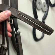 Load image into Gallery viewer, Dark Brown Dressage Schooling Bridle-Bridle-Consignment-Evolution Equestrian Co.
