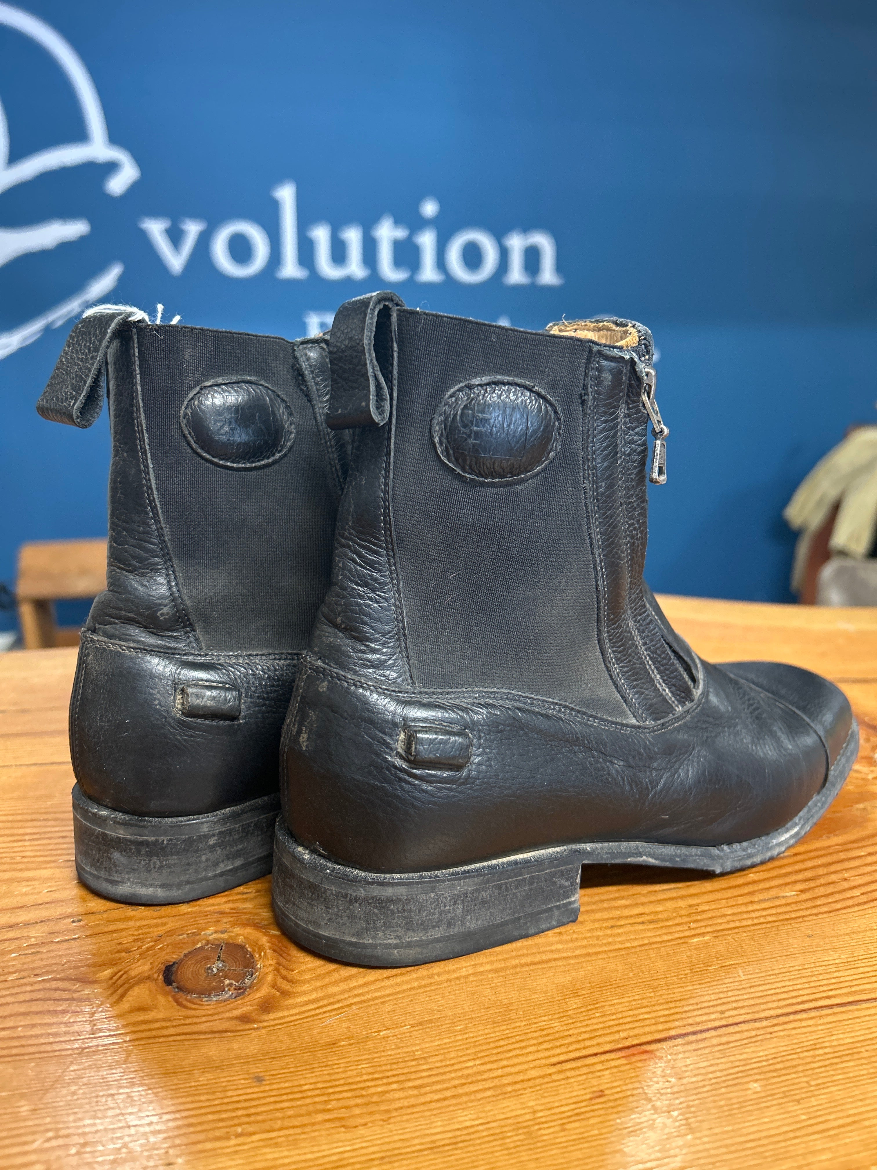 DeNiro Zip Paddock Boots 6-Paddock Boots-Consignment-Evolution Equestrian Co.