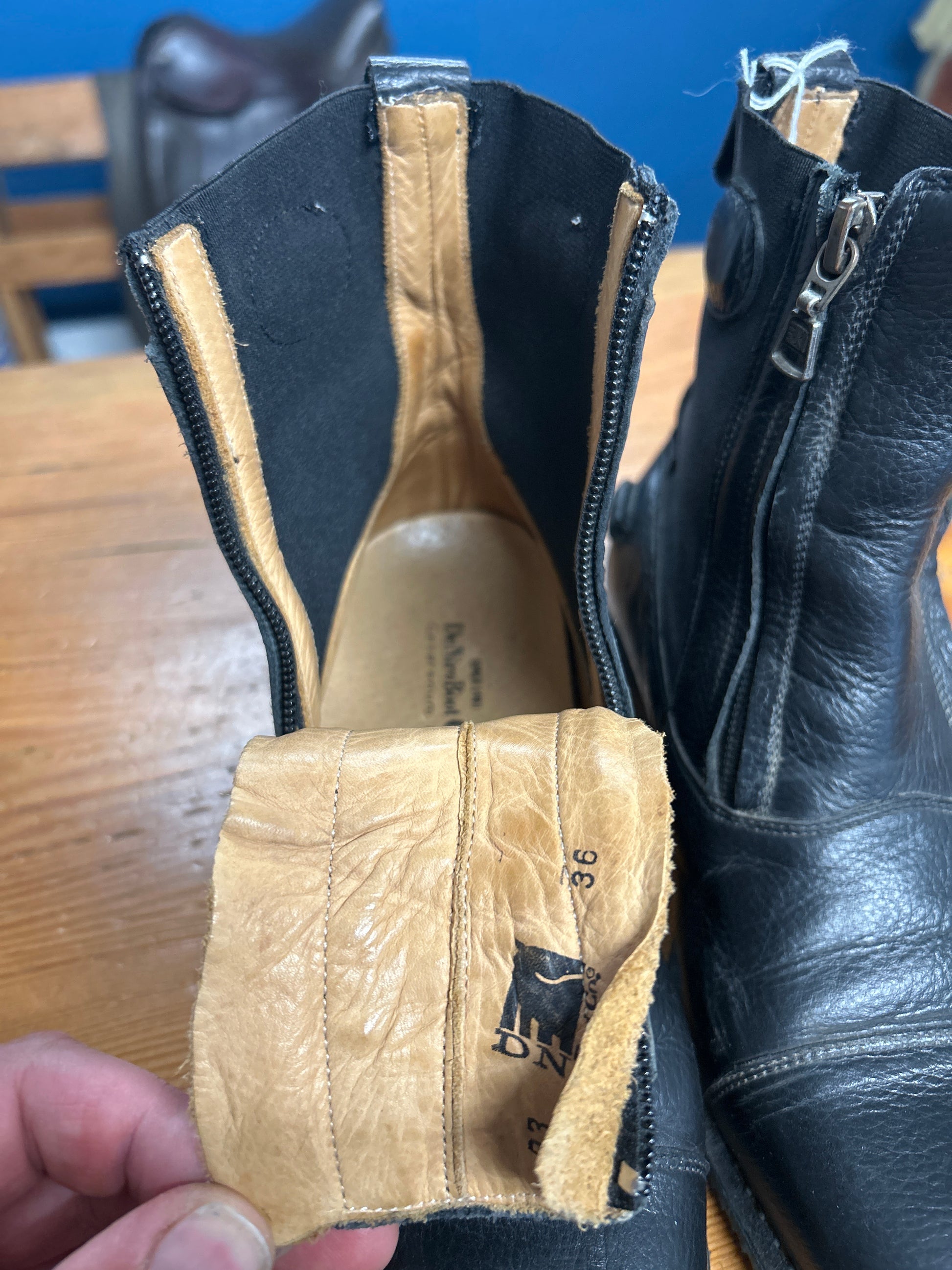 DeNiro Zip Paddock Boots 6-Paddock Boots-Consignment-Evolution Equestrian Co.