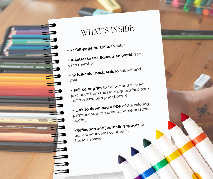 Dear Equestrians Collective Coloring Book-Colouring Book-Evolution Equestrian Co.-Evolution Equestrian Co.
