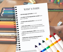 Load image into Gallery viewer, Dear Equestrians Collective Coloring Book-Colouring Book-Evolution Equestrian Co.-Evolution Equestrian Co.
