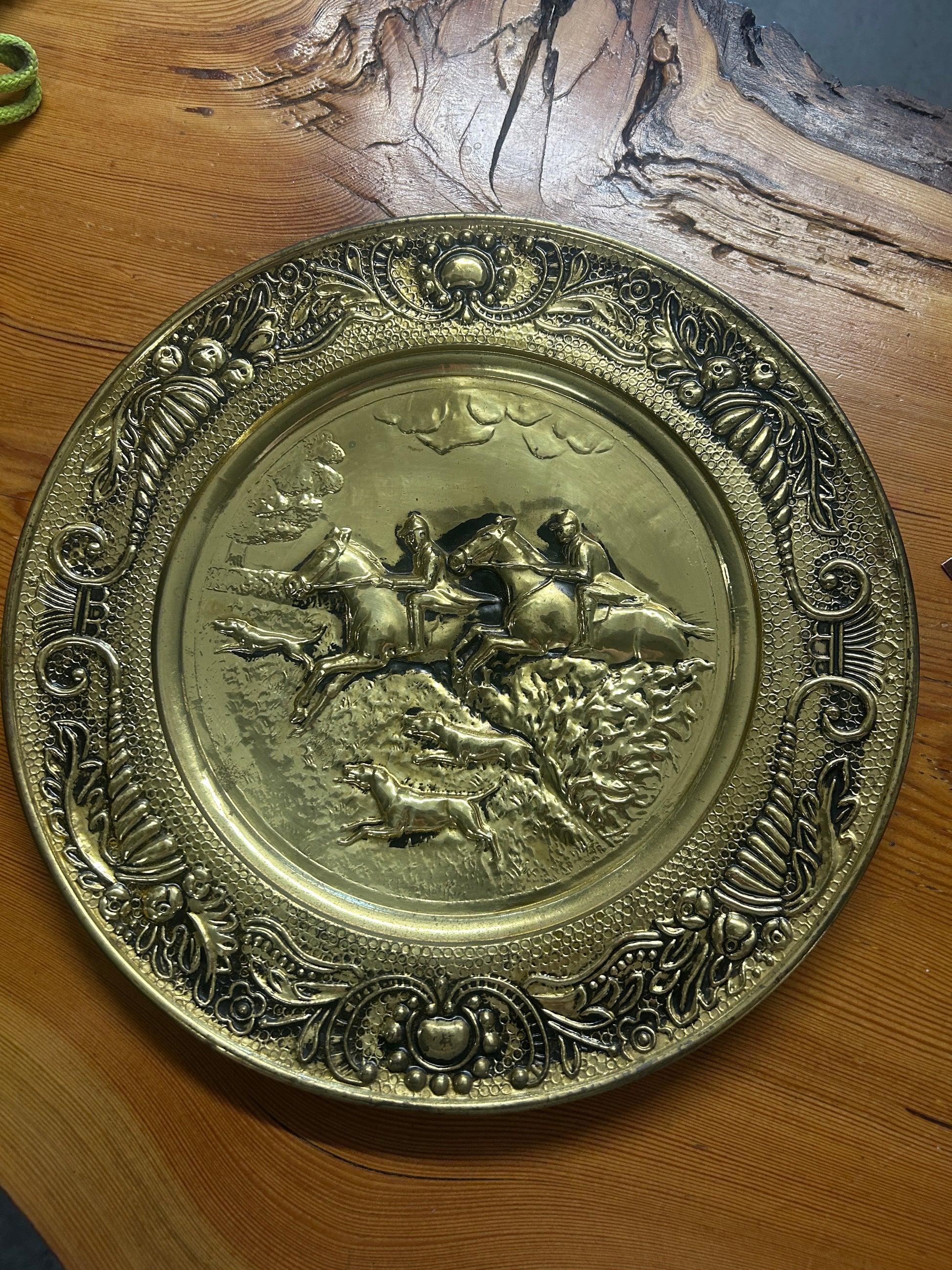 Decorative Brass Plate-Home Decor-Consignment-Evolution Equestrian Co.