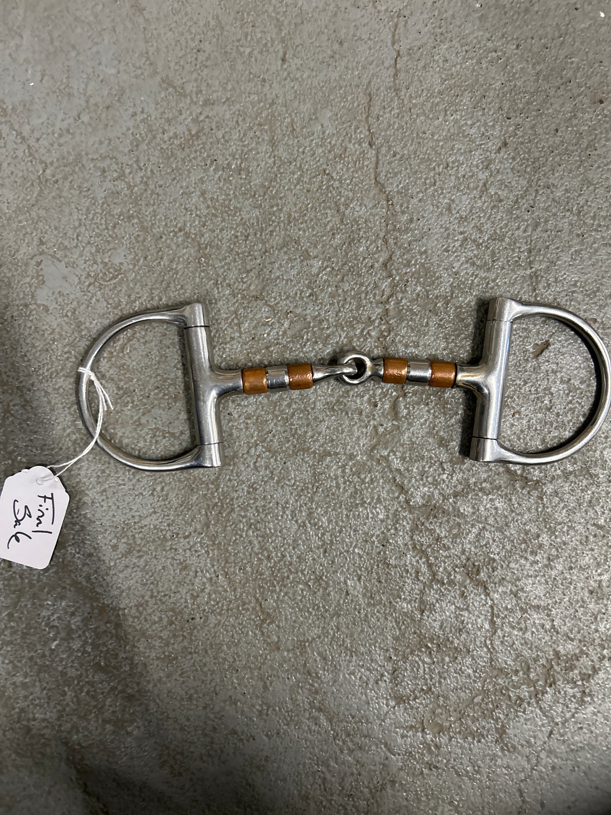 Dee Ring Snaffle with Copper Rollers 5"-Bit-Consignment-Evolution Equestrian Co.