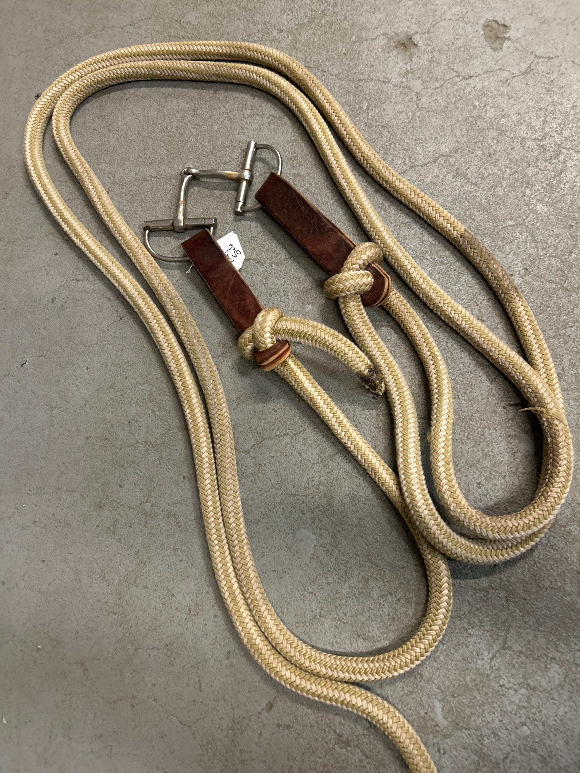 Dee Ring Snaffle with Rope Reins-Western Tack-Consignment-Evolution Equestrian Co.