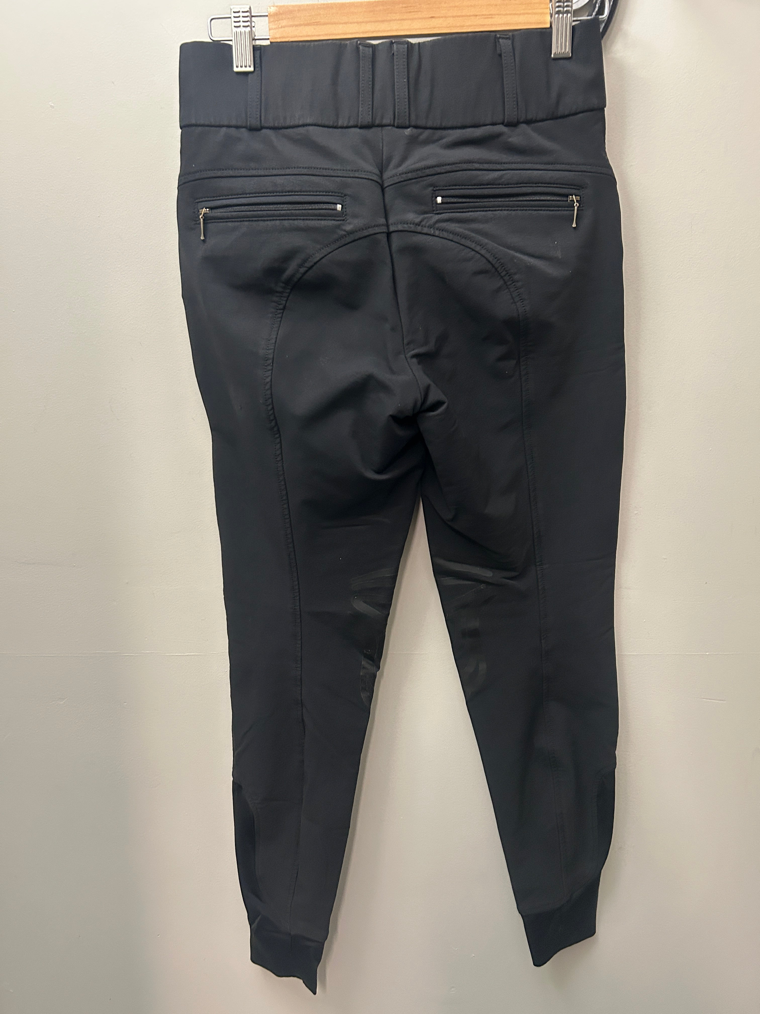 Derby Black Side Zip Breeches 26-Breeches-Consignment-Evolution Equestrian Co.
