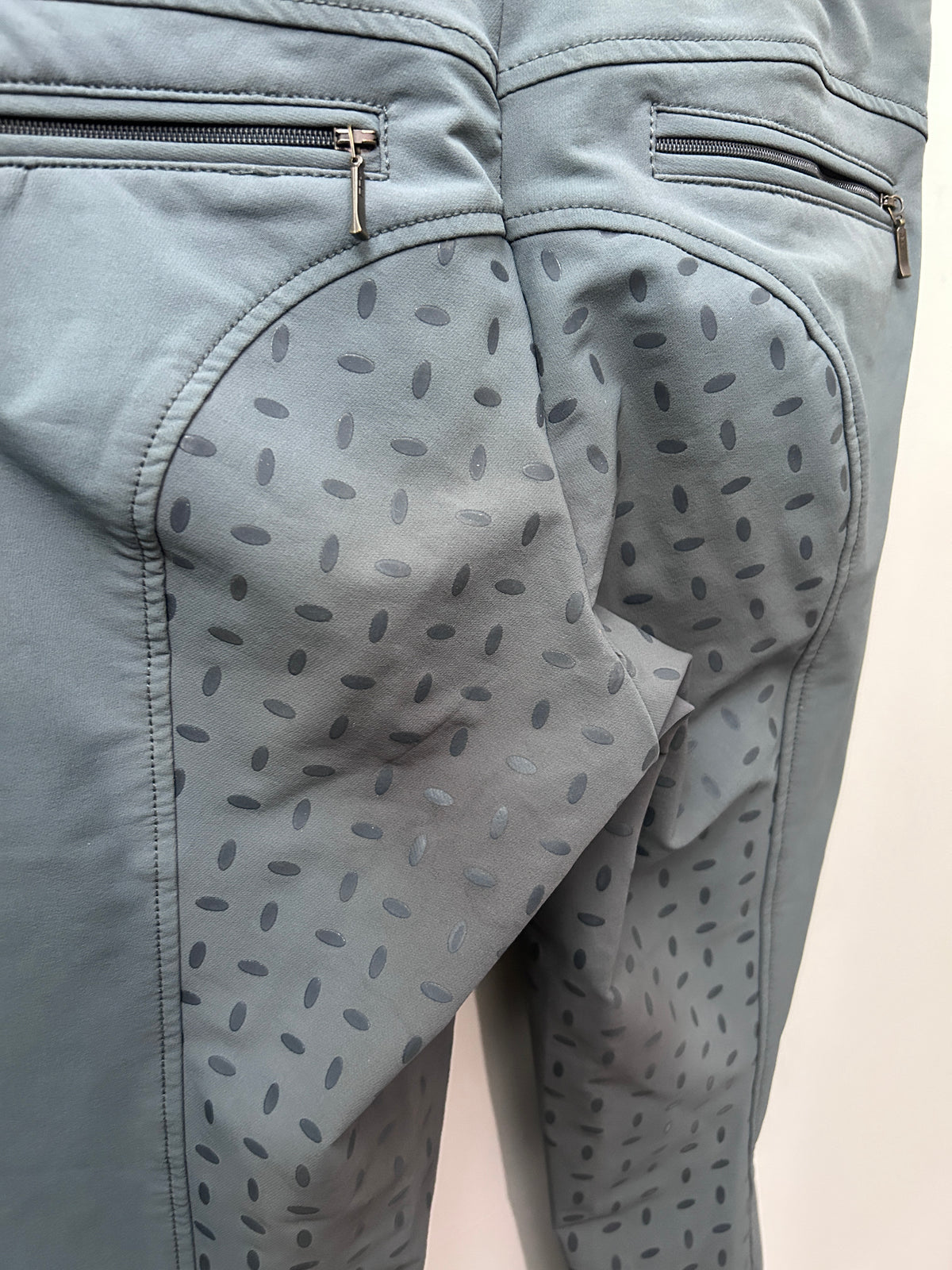 Derby Clothing Full Seat Grey Breeches 24-Breeches-Consignment-Evolution Equestrian Co.