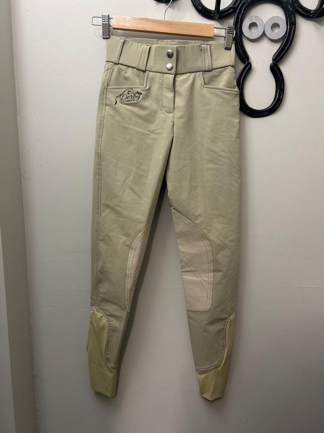 Derby Original Tan Breeches 20-Breeches-Consignment-Evolution Equestrian Co.