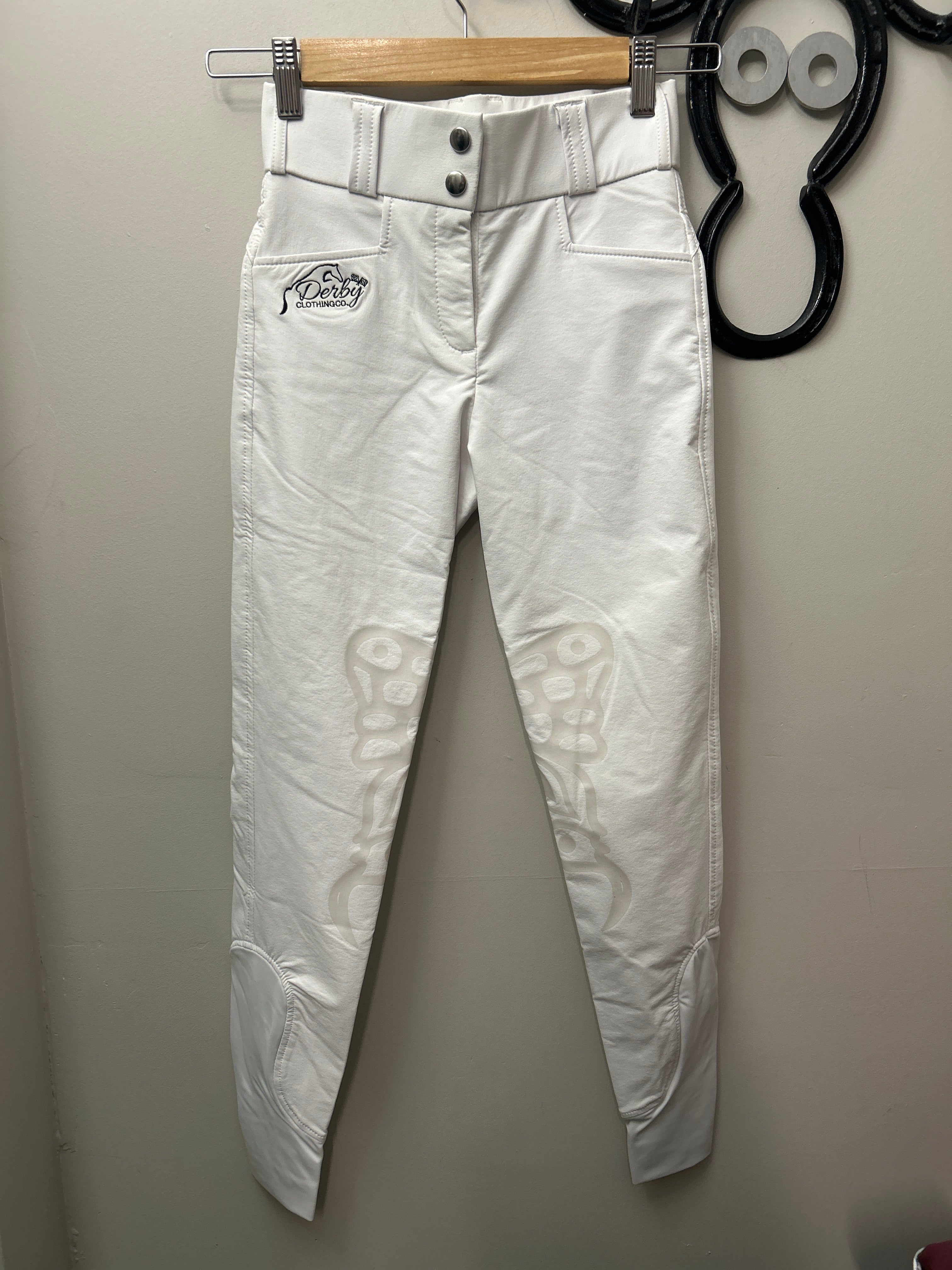 Derby Original White Breeches 20-Breeches-Consignment-Evolution Equestrian Co.
