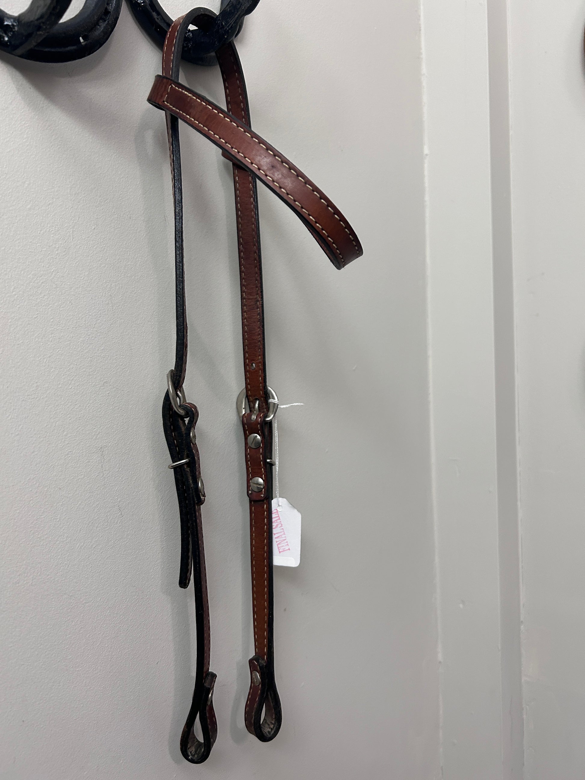 Double Stitched Browband Headstall-Western Headstall-Consignment-Evolution Equestrian Co.