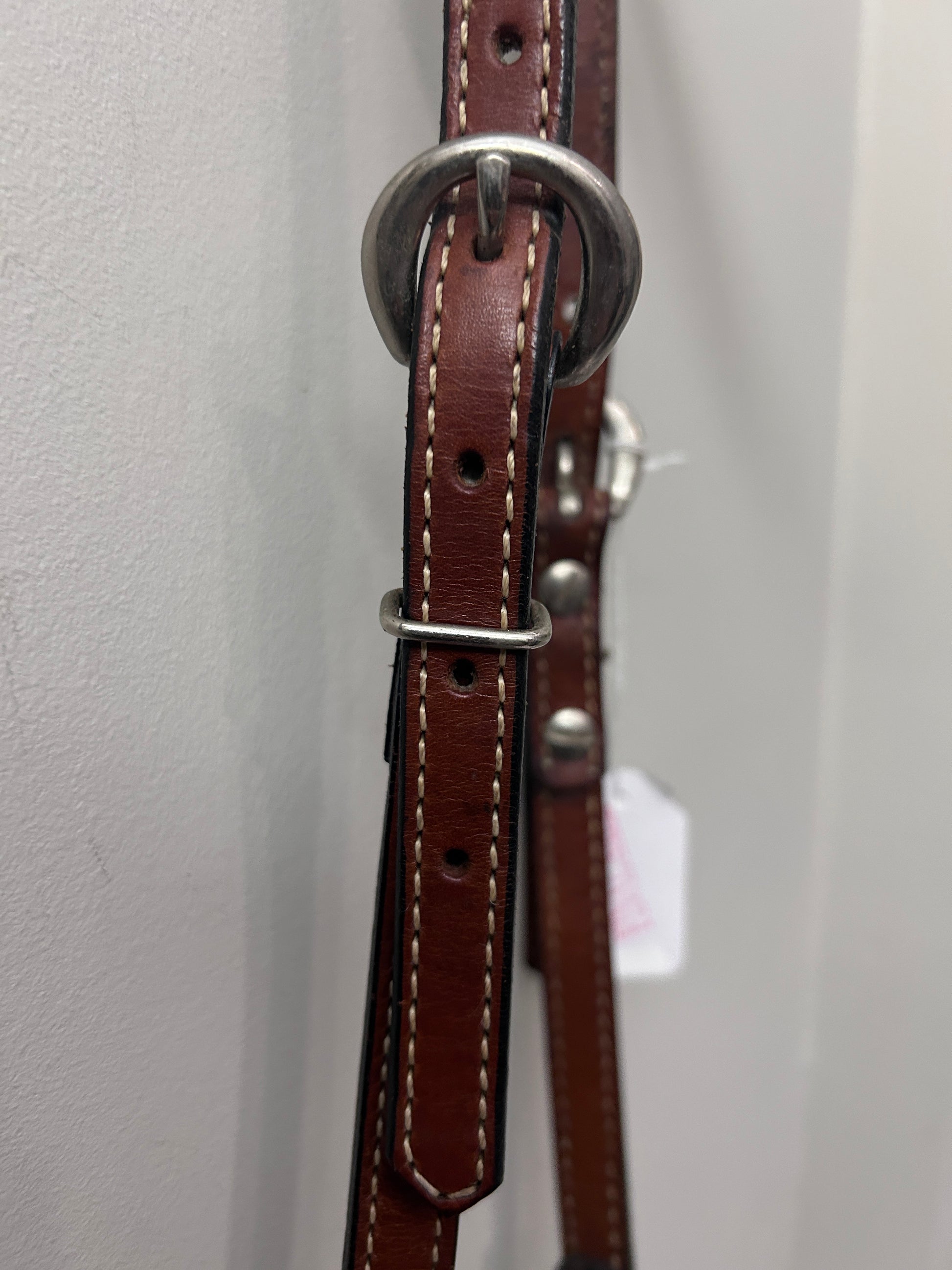 Double Stitched Browband Headstall-Western Headstall-Consignment-Evolution Equestrian Co.