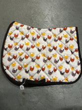 Load image into Gallery viewer, Dreamers &amp; Schemers Chicken English Saddle Pad-English Saddle Pad-Consignment-Evolution Equestrian Co.

