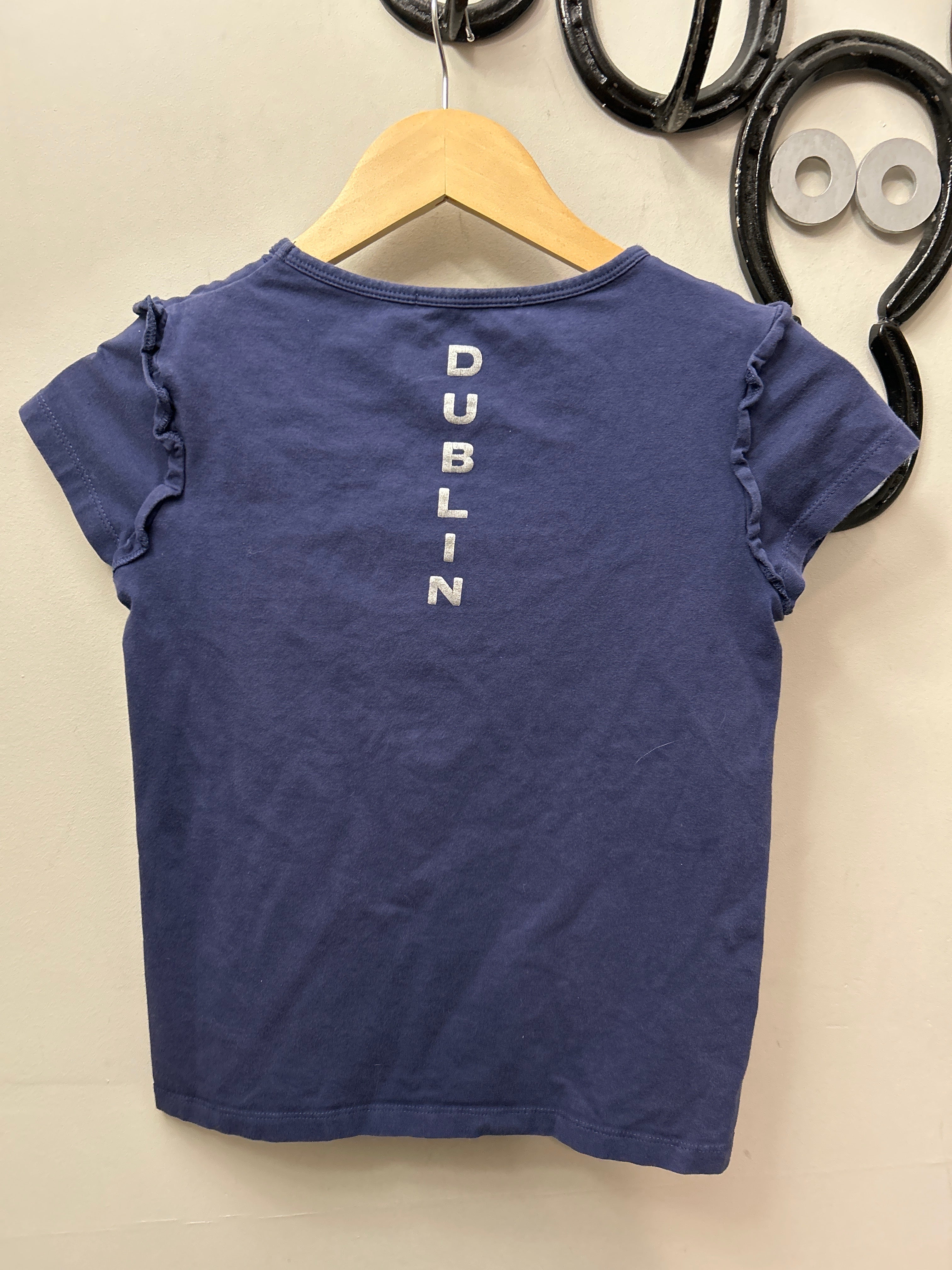 Dublin Navy Kid's Shirt 10-Riding Shirts-Consignment-Evolution Equestrian Co.