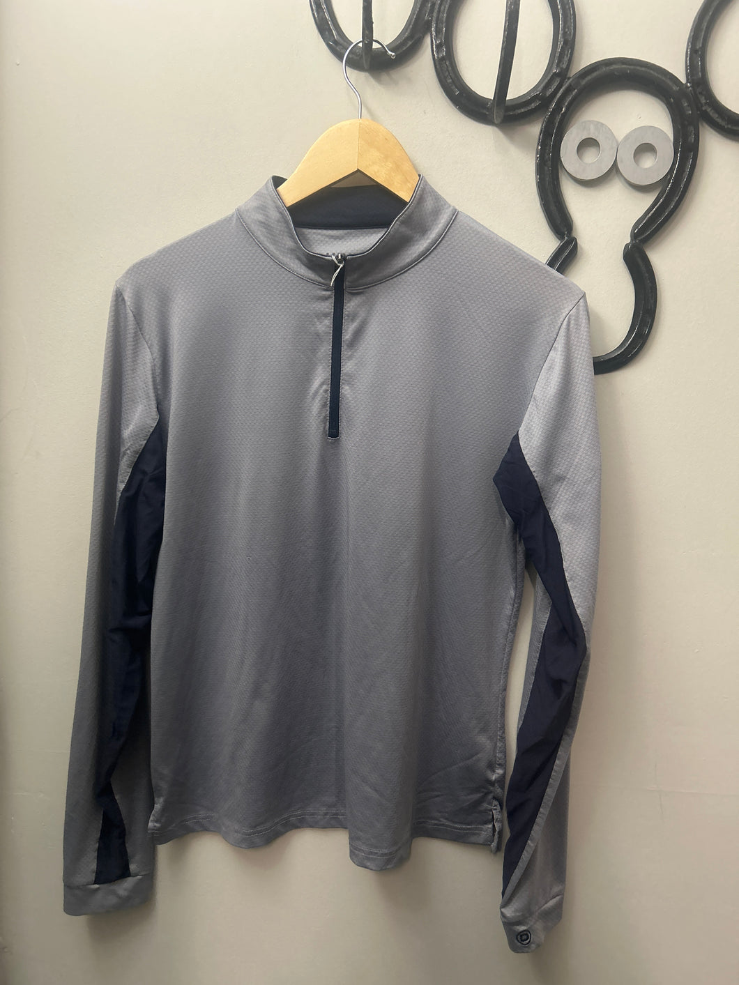 Dublin Quarter Zip Shirt Large-Riding Shirts-Consignment-Evolution Equestrian Co.